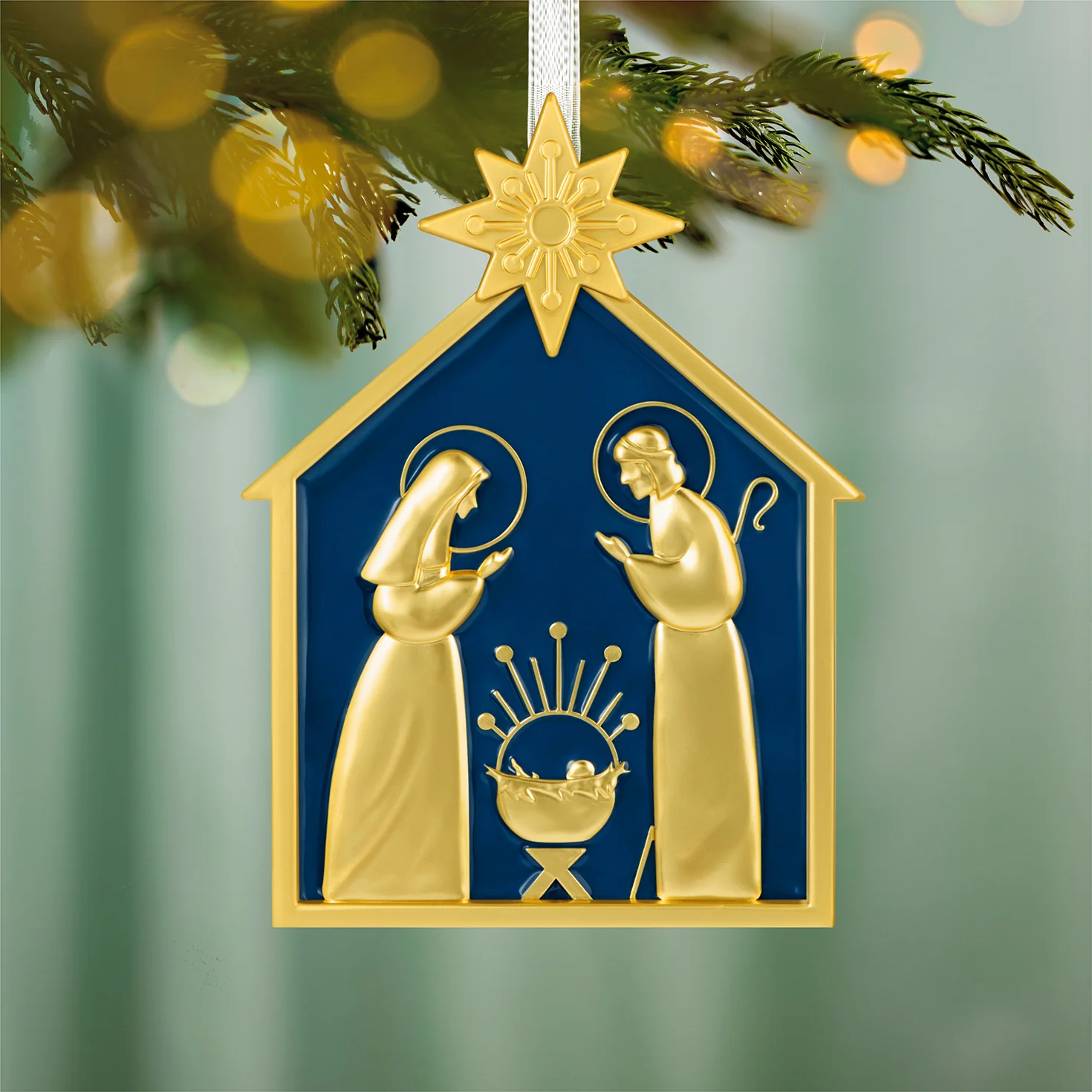 God So Loved the World Nativity, Metal — 2026 Hallmark Keepsake Christmas Ornament - Image 2