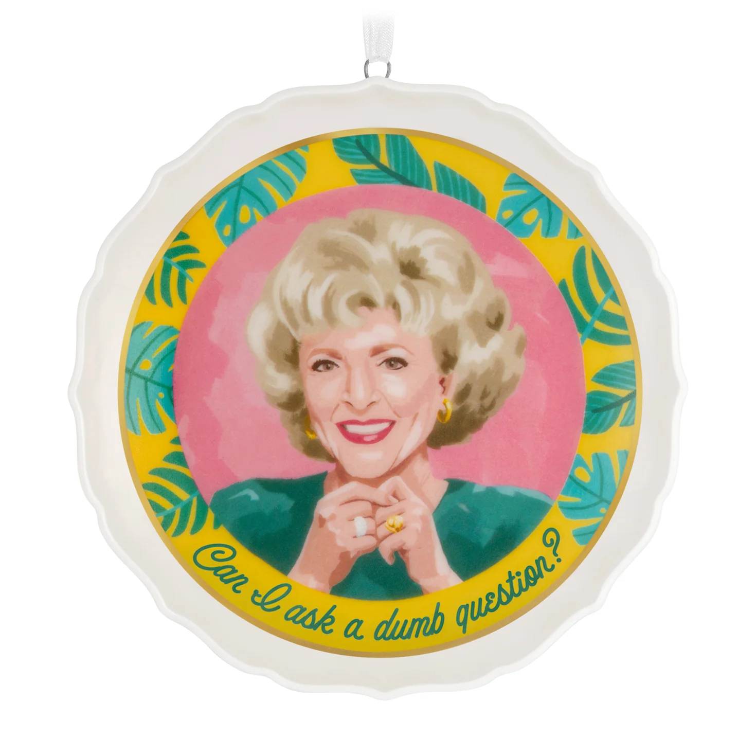 The Golden Girls Can I Ask a Dumb Question?, Porcelain — 2026 Hallmark Keepsake Christmas Ornament