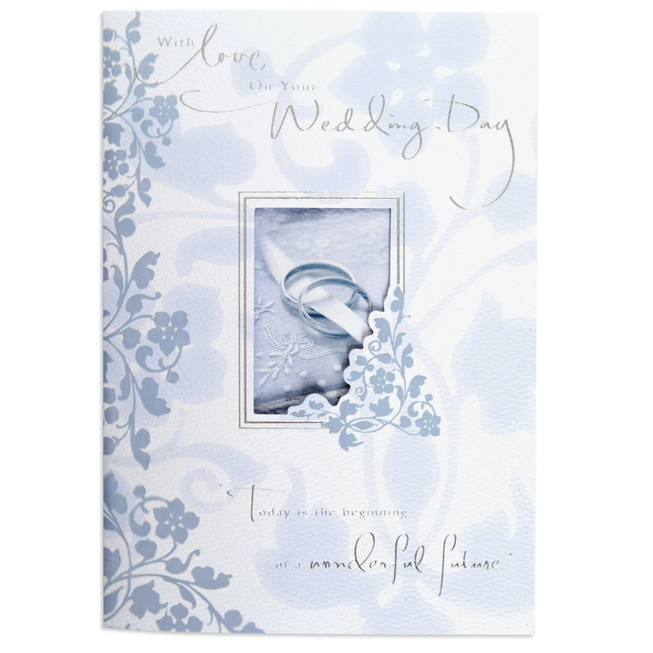 Gorgeous & Elegant Wedding Day Celebration Card