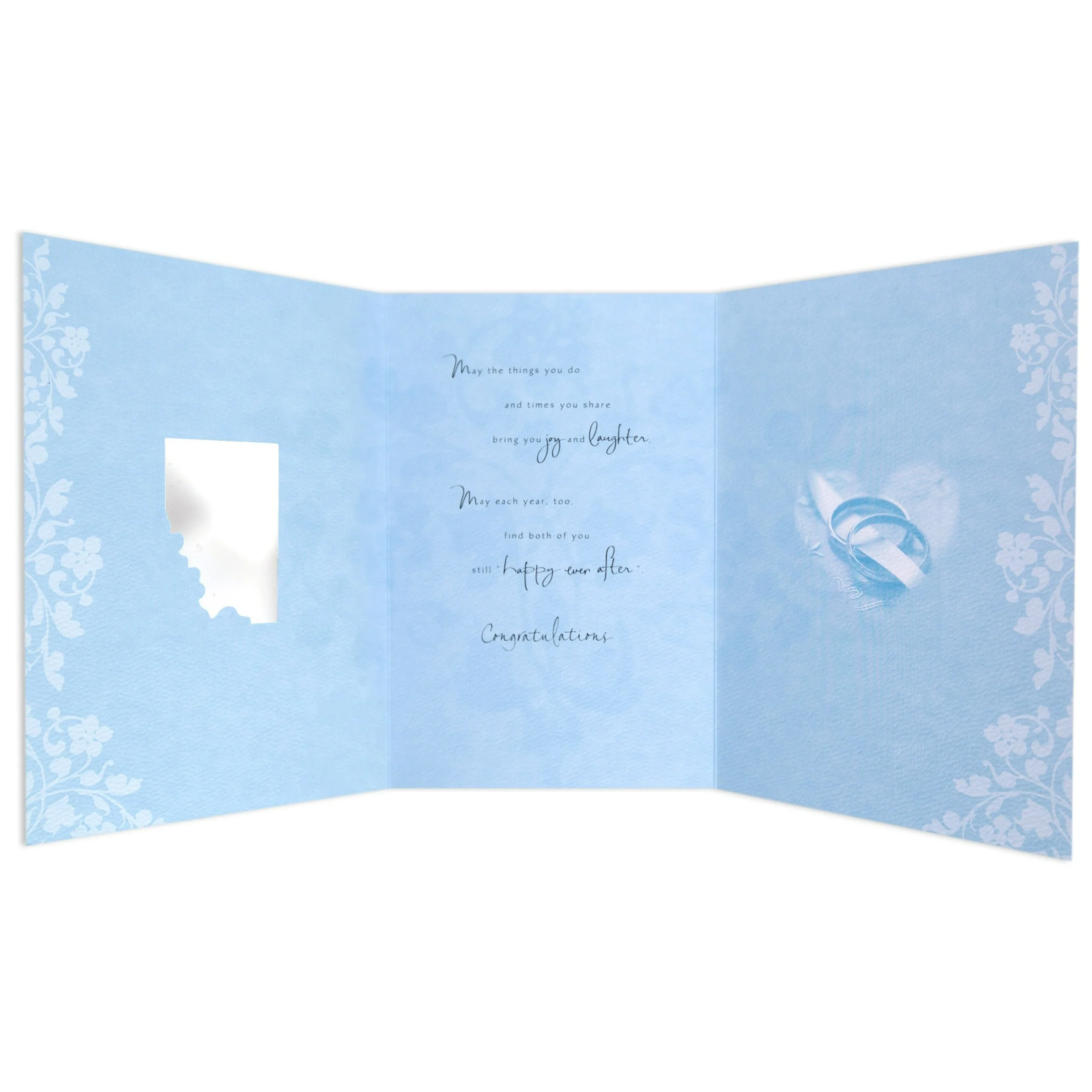 Gorgeous & Elegant Wedding Day Celebration Card - Image 2