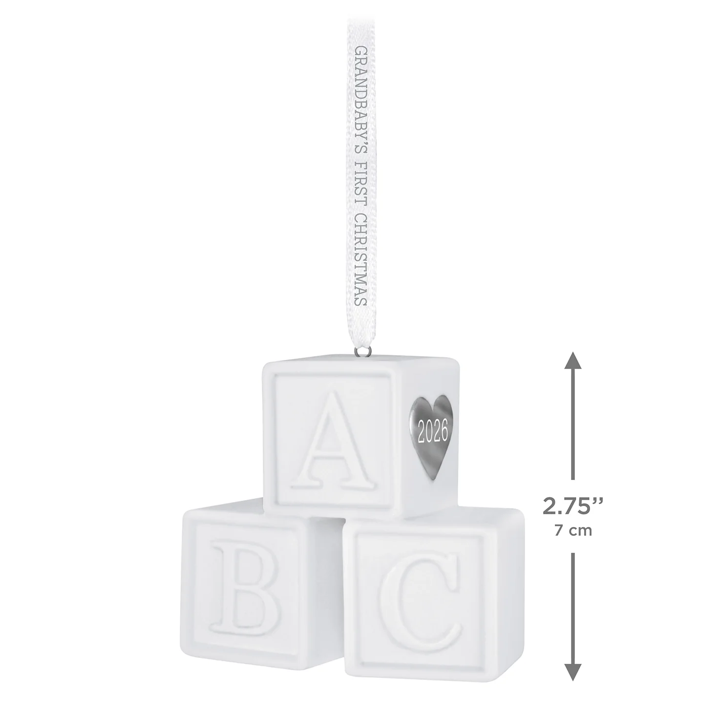 Grandbaby's First Christmas Blocks 2026, Porcelain — 2026 Hallmark Keepsake Christmas Ornament - Image 6