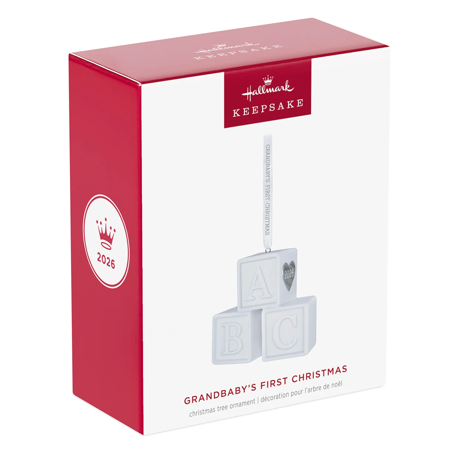 Grandbaby's First Christmas Blocks 2026, Porcelain — 2026 Hallmark Keepsake Christmas Ornament - Image 7