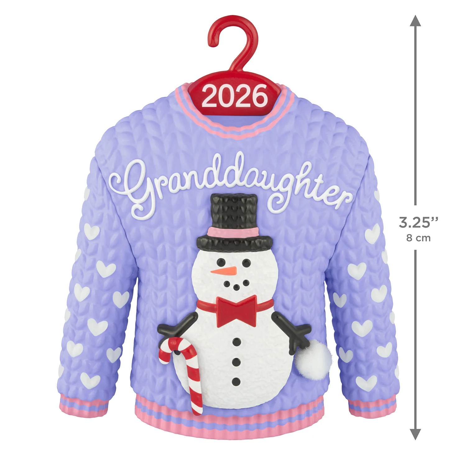 Granddaughter Snowman Sweater 2026 — 2026 Hallmark Keepsake Christmas Ornament - Image 6