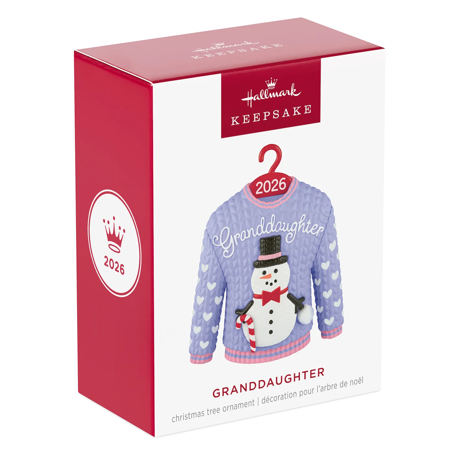 Granddaughter Snowman Sweater 2026 — 2026 Hallmark Keepsake Christmas Ornament - Image 7