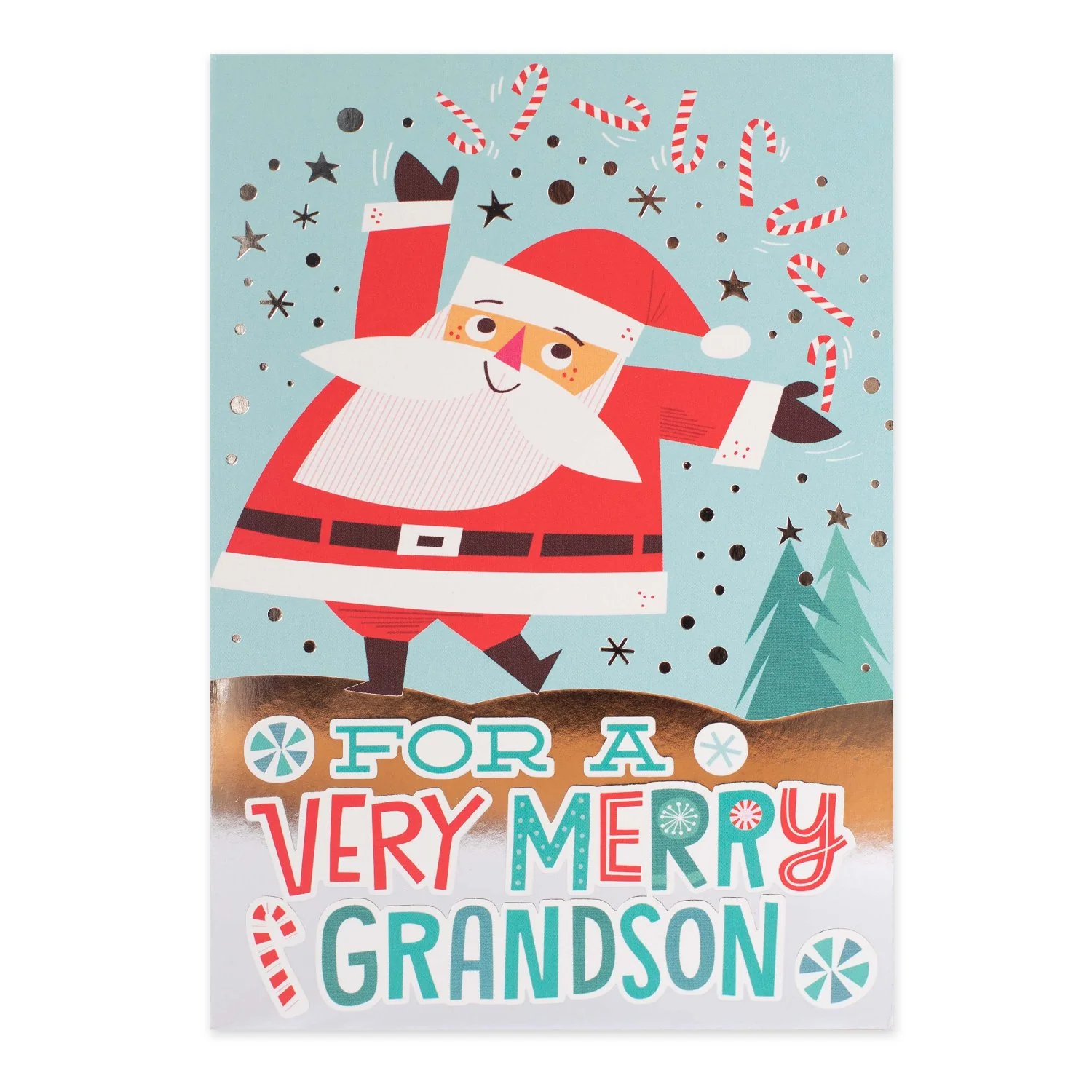 Hallmark Christmas Card For Grandson - Extra Jolly