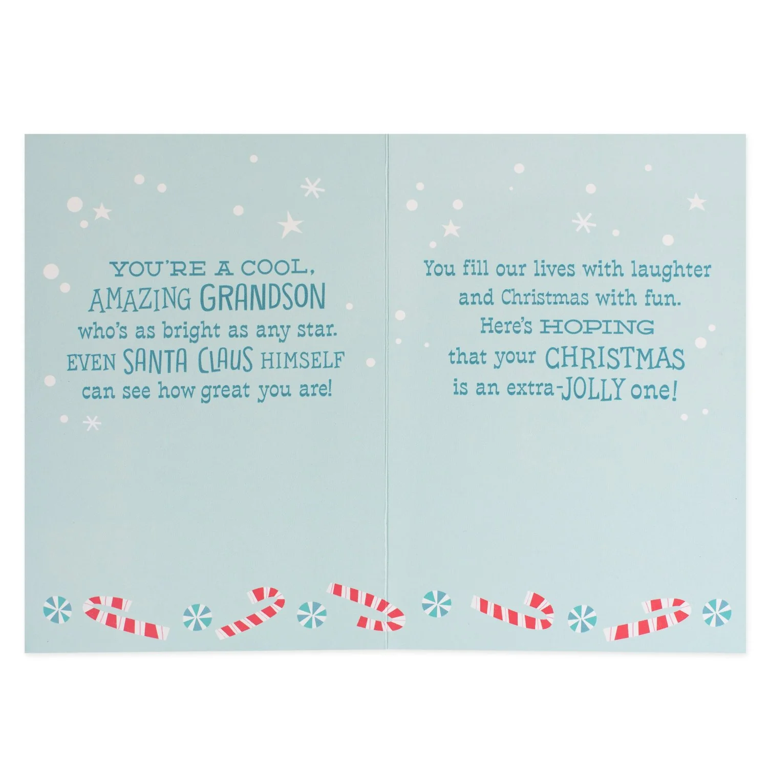 Hallmark Christmas Card For Grandson - Extra Jolly - Image 2
