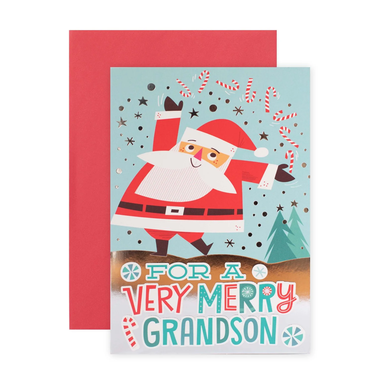 Hallmark Christmas Card For Grandson - Extra Jolly - Image 3