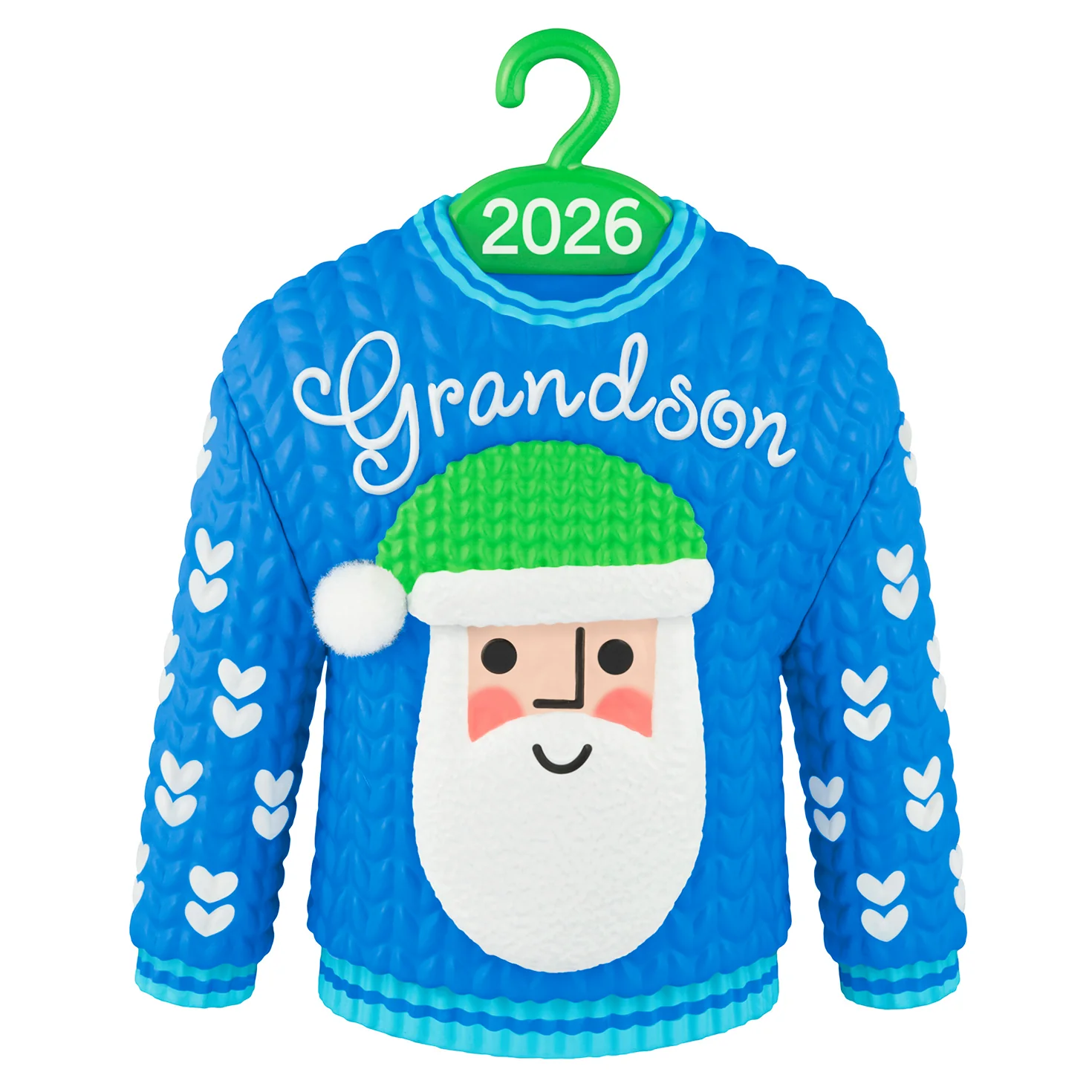 Grandson Santa Sweater 2026 — 2026 Hallmark Keepsake Christmas Ornament