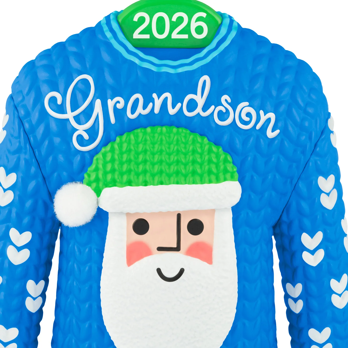 Grandson Santa Sweater 2026 — 2026 Hallmark Keepsake Christmas Ornament - Image 4