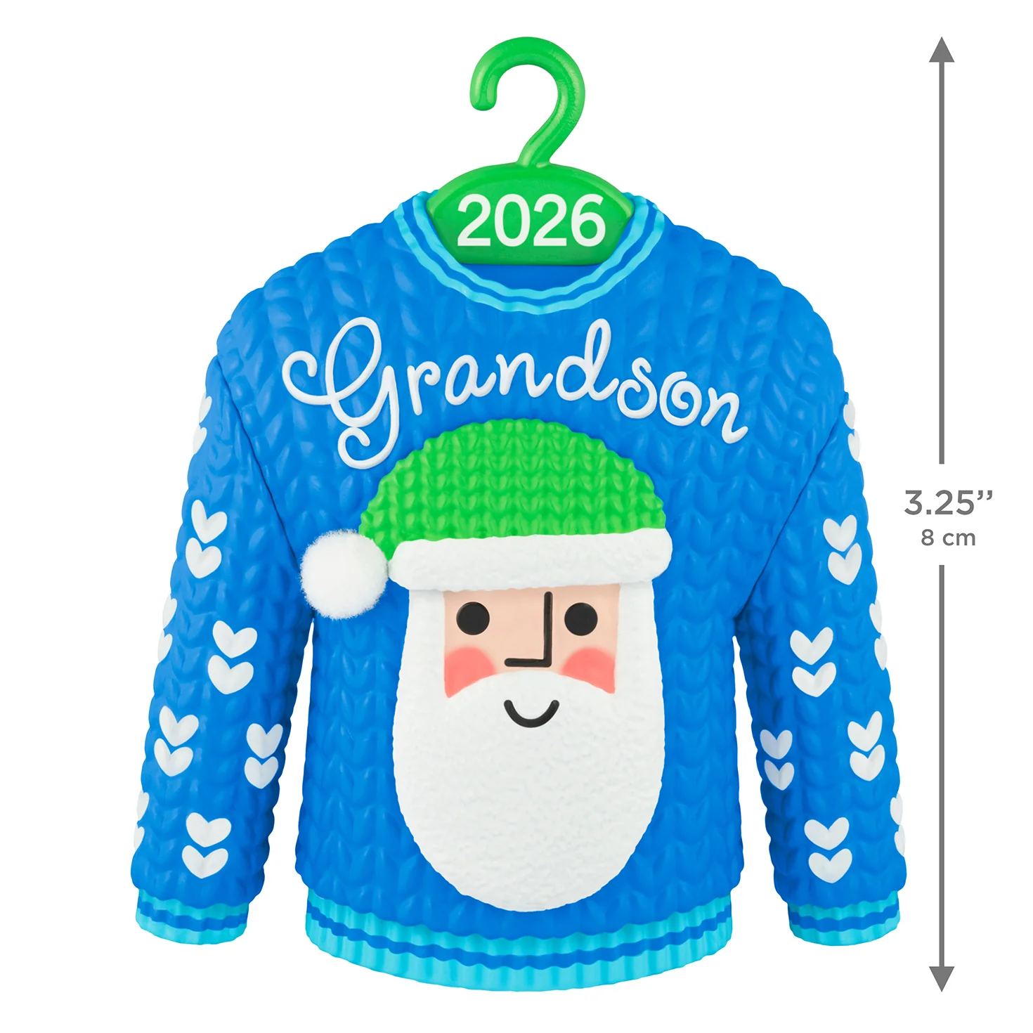Grandson Santa Sweater 2026 — 2026 Hallmark Keepsake Christmas Ornament - Image 6