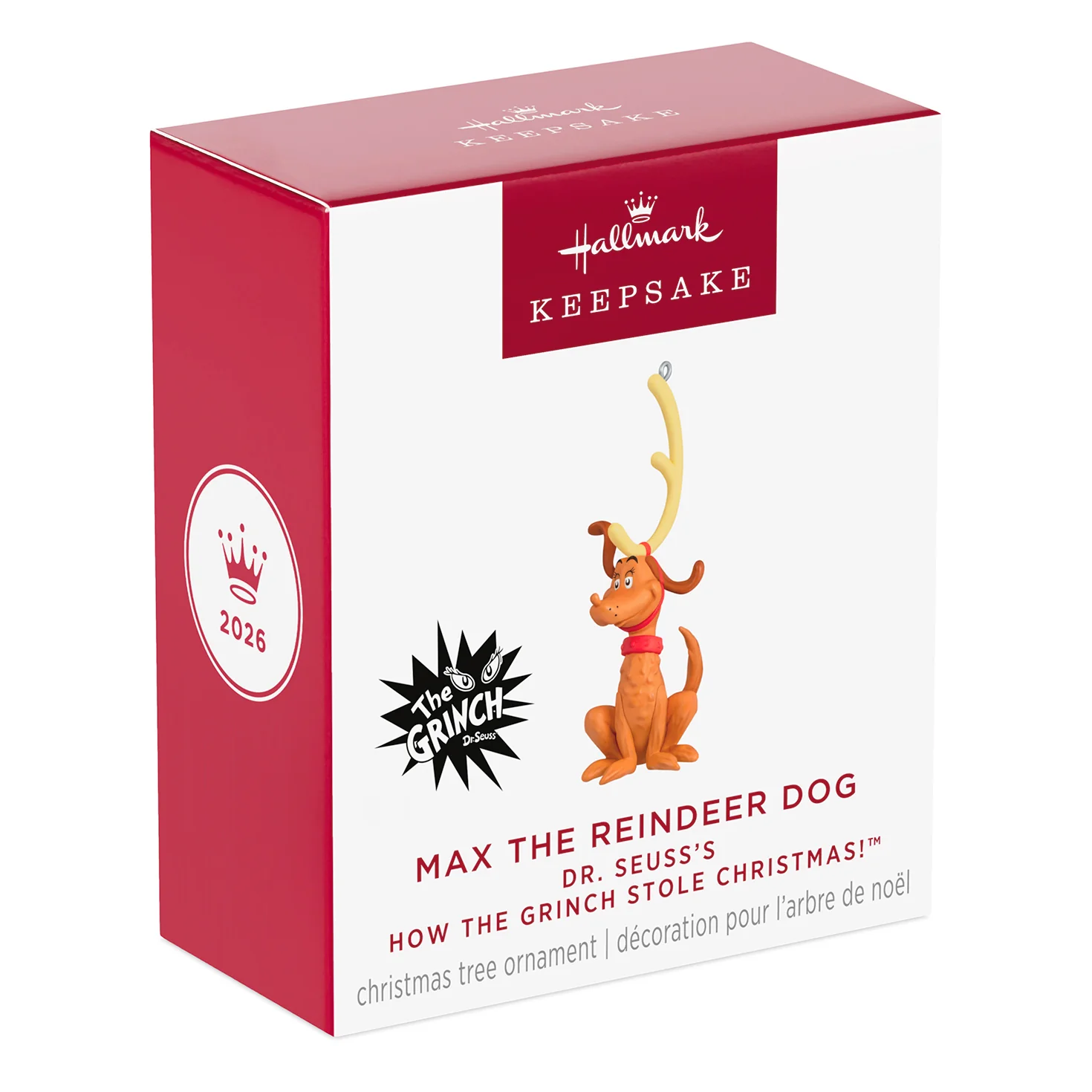 Dr. Seuss's How the Grinch Stole Christmas!™ Max the Reindeer Dog — 2026 Hallmark Keepsake Christmas Ornament - Image 7