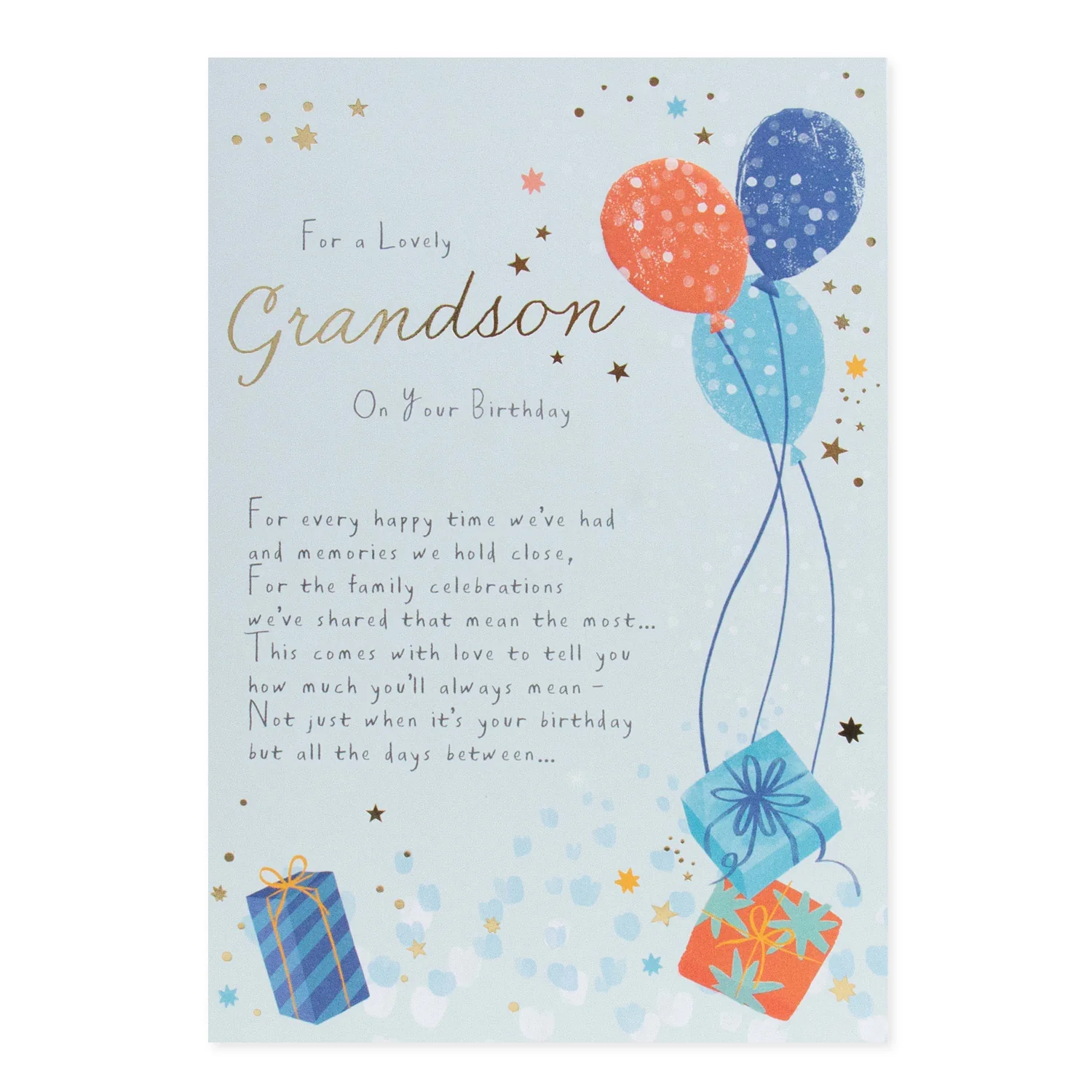 Hallmark Grandson Birthday Card - For a lovely Grandson On Your Birthday