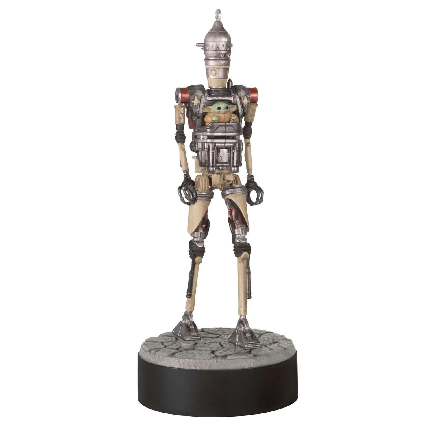 Star Wars™: The Mandalorian™ Grogu™ Operating IG-12™ Ornament With Sound — 2025 Hallmark Keepsake Christmas Ornament