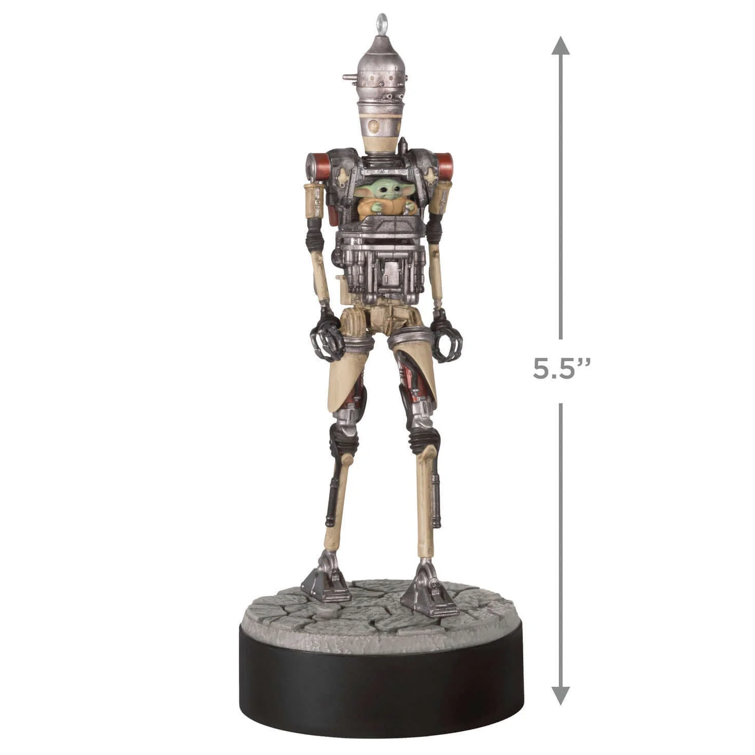 Star Wars™: The Mandalorian™ Grogu™ Operating IG-12™ Ornament With Sound — 2025 Hallmark Keepsake Christmas Ornament - Image 6