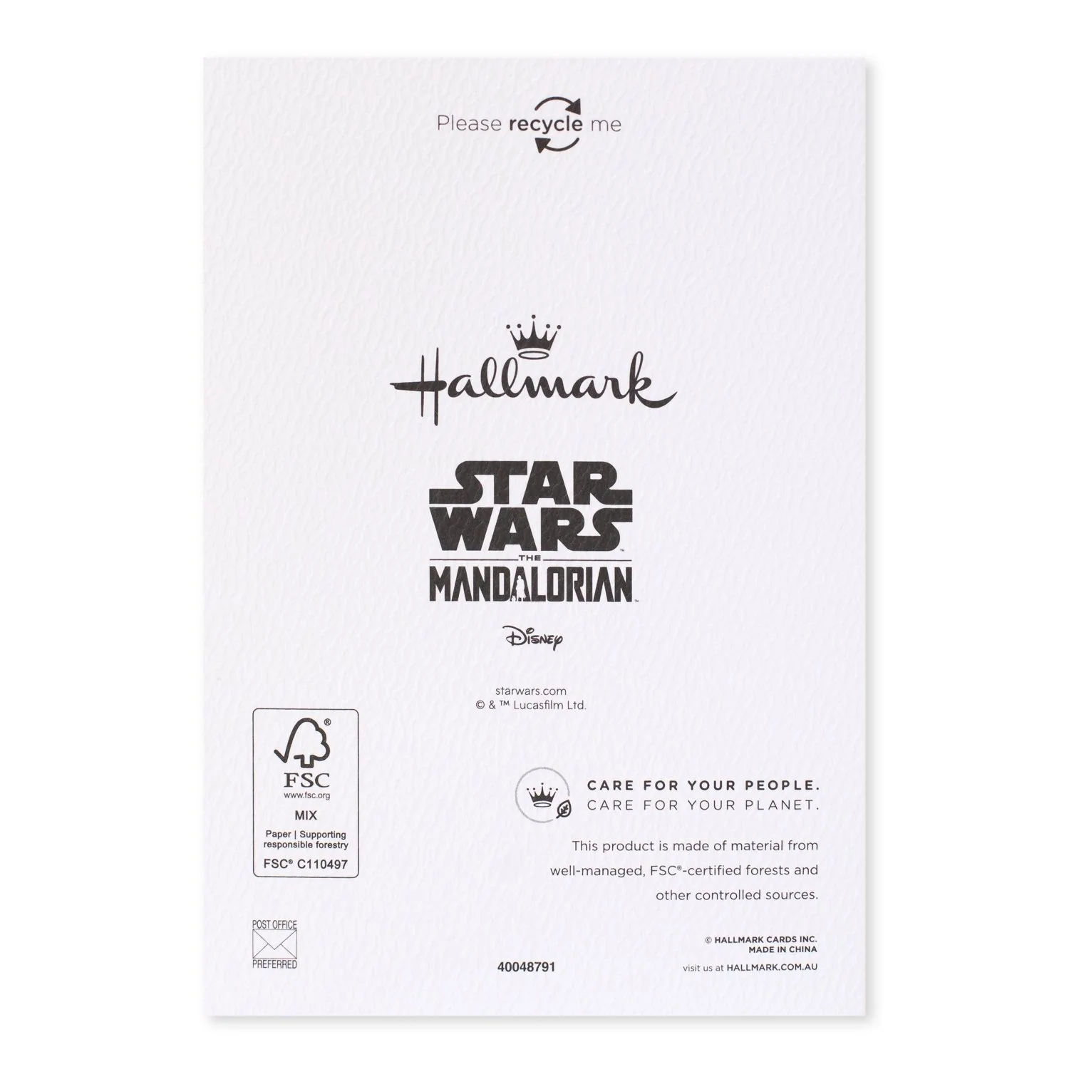 Hallmark x Disney Star Wars The Mandalorian 10 Pack Boxed Charity Christmas Cards - Tasty Treats - Image 4