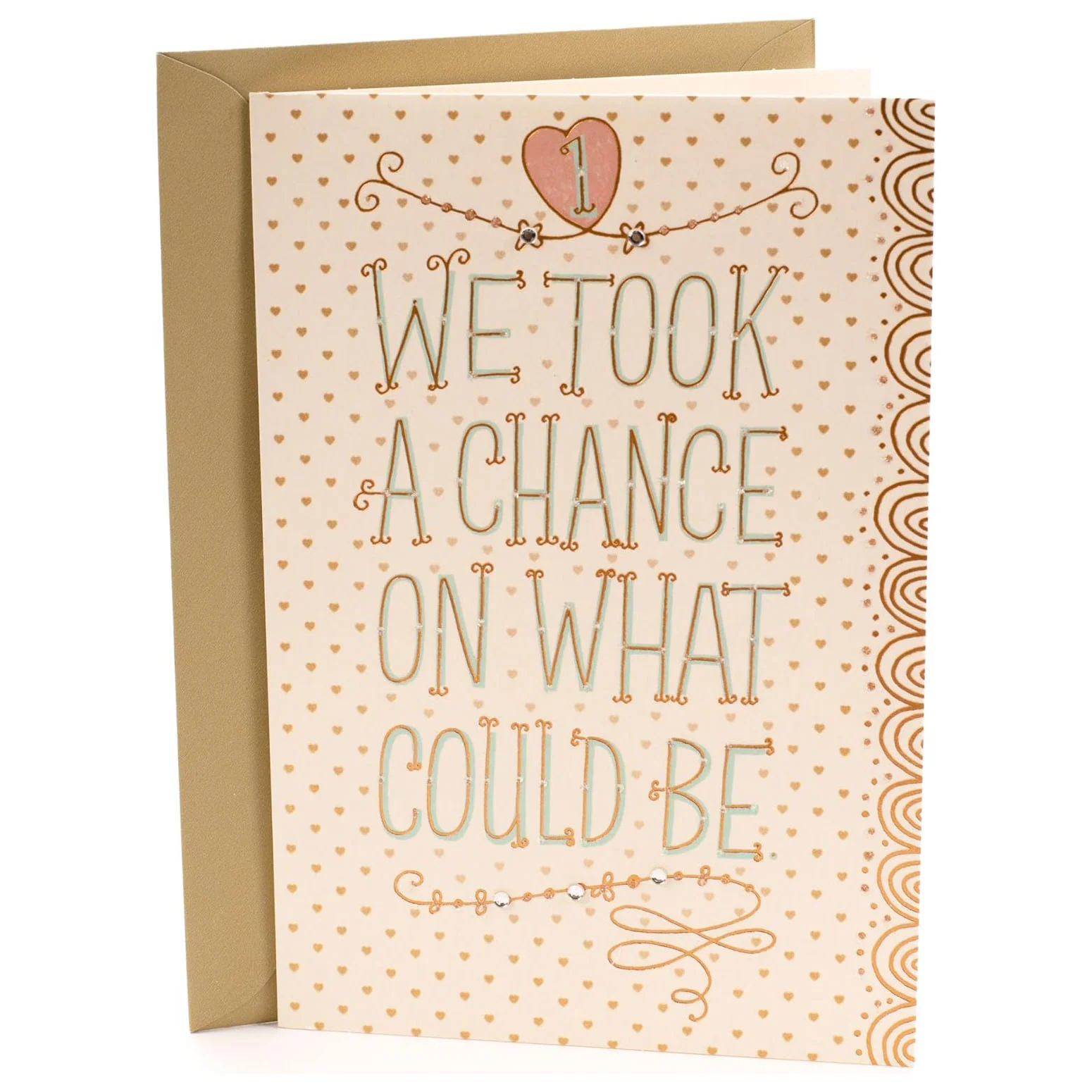 Hallmark 1st Anniversary Card (Chance on What Could Be)