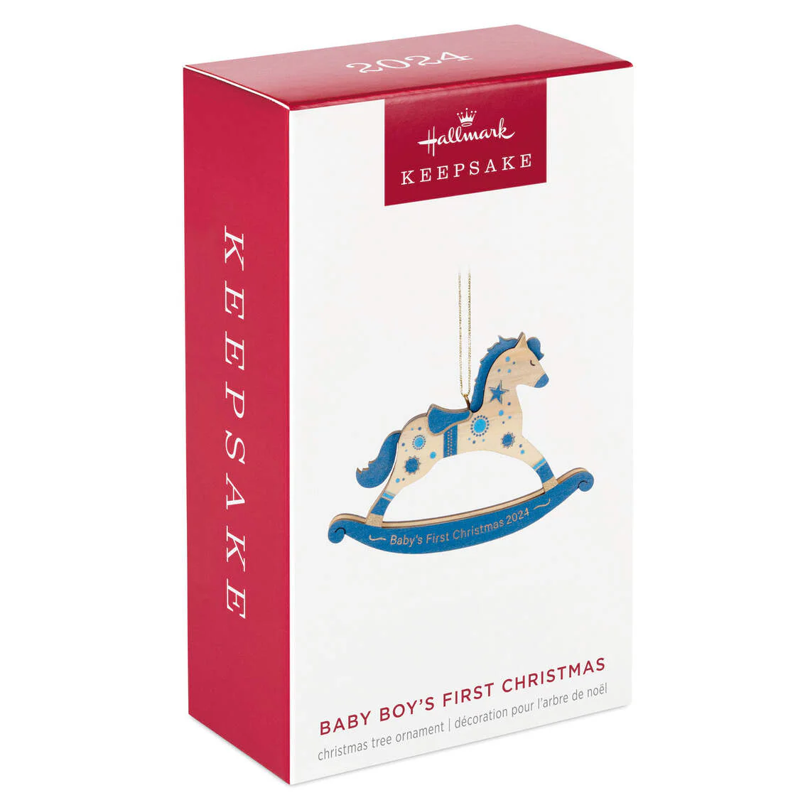 Baby Boy's First Christmas Rocking Horse Wood — Hallmark Keepsake Christmas Ornament - Image 7