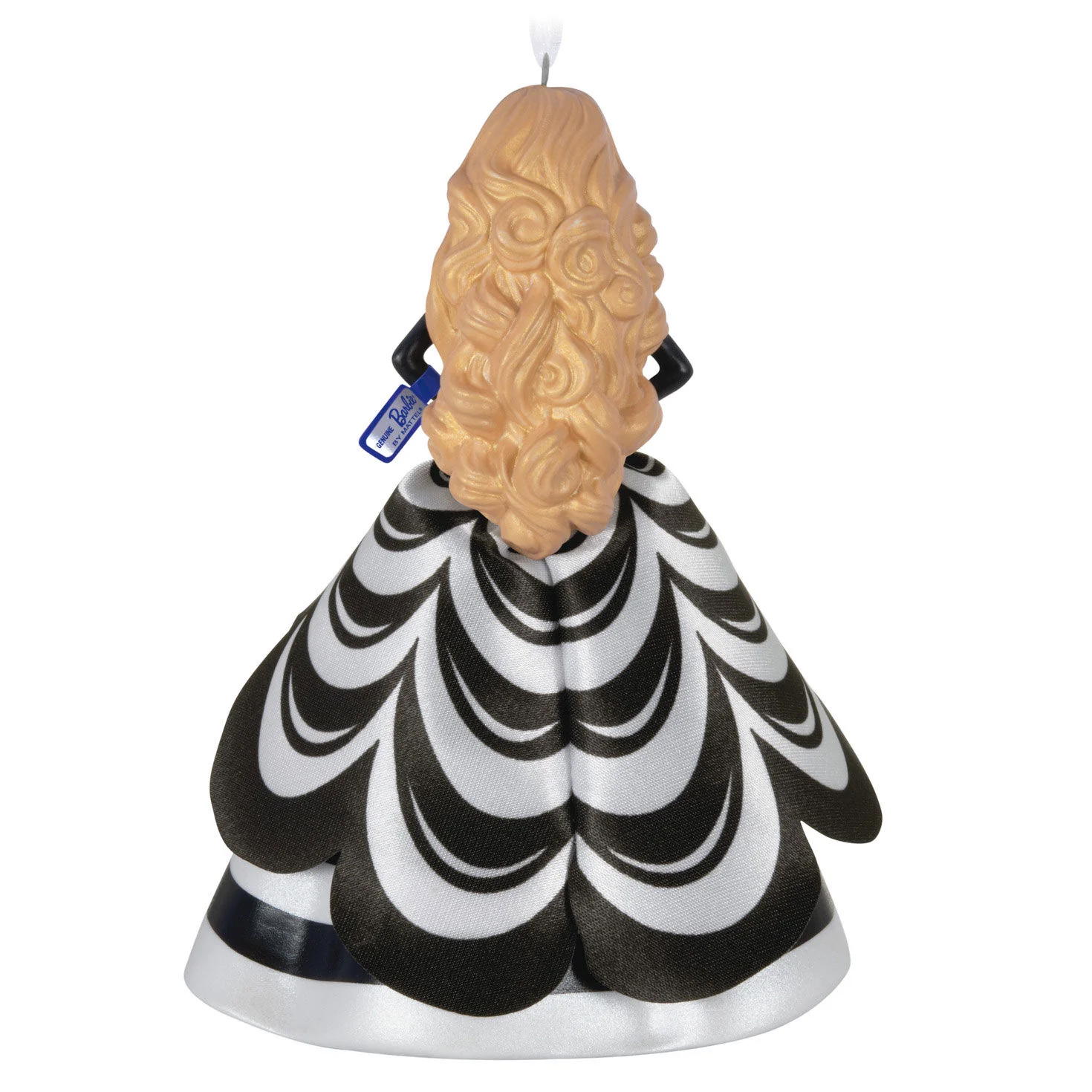 Barbie™ 65th Anniversary Blue Sapphire Barbie™ Porcelain and Fabric — Hallmark Keepsake Christmas Ornament - Image 5