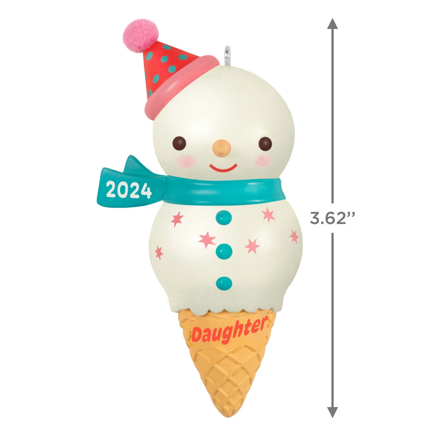 Daughter Snowman Ice Cream Cone — Hallmark Keepsake Christmas Ornament loop - Image 4