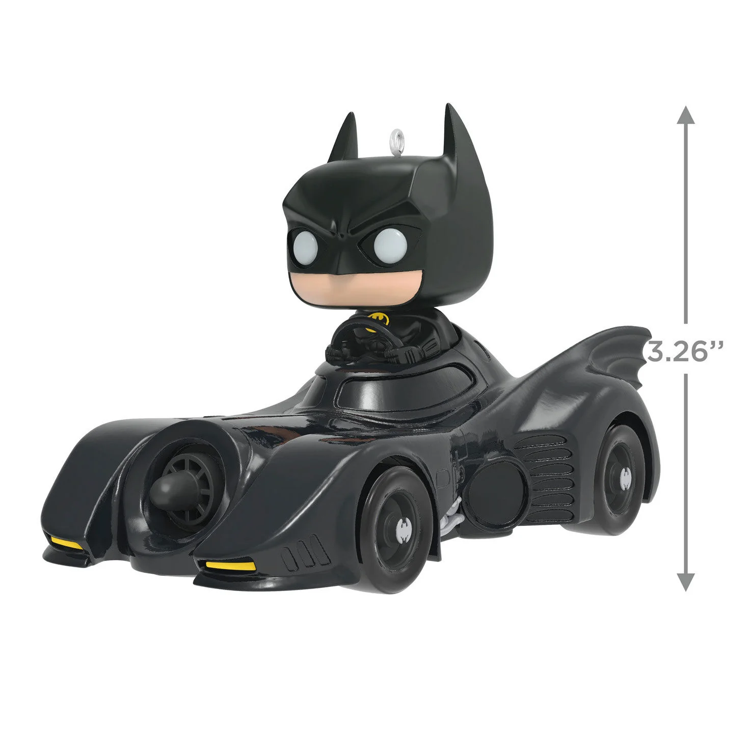 DC™ 1989 Batman™ in His Batmobile™ Funko POP!® — Hallmark Keepsake Christmas Ornament - Image 3