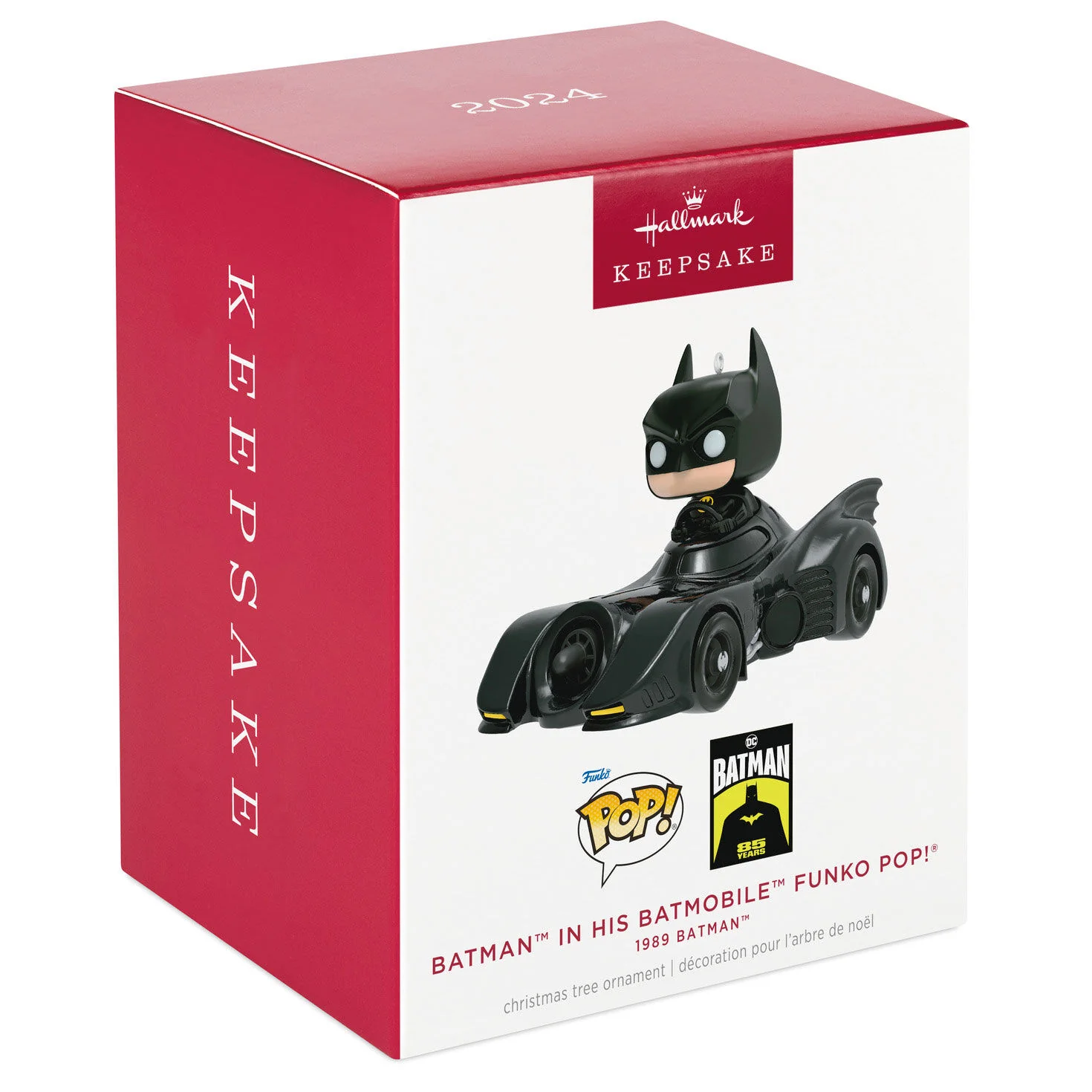 DC™ 1989 Batman™ in His Batmobile™ Funko POP!® — Hallmark Keepsake Christmas Ornament - Image 7