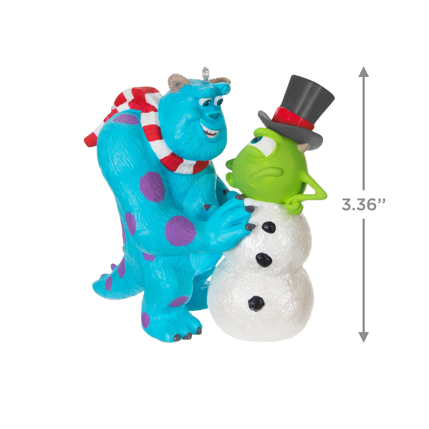 Disney and Pixar Monsters, Inc. Sulley Builds a Snow-Mike — Hallmark Keepsake Christmas Ornament - Image 3