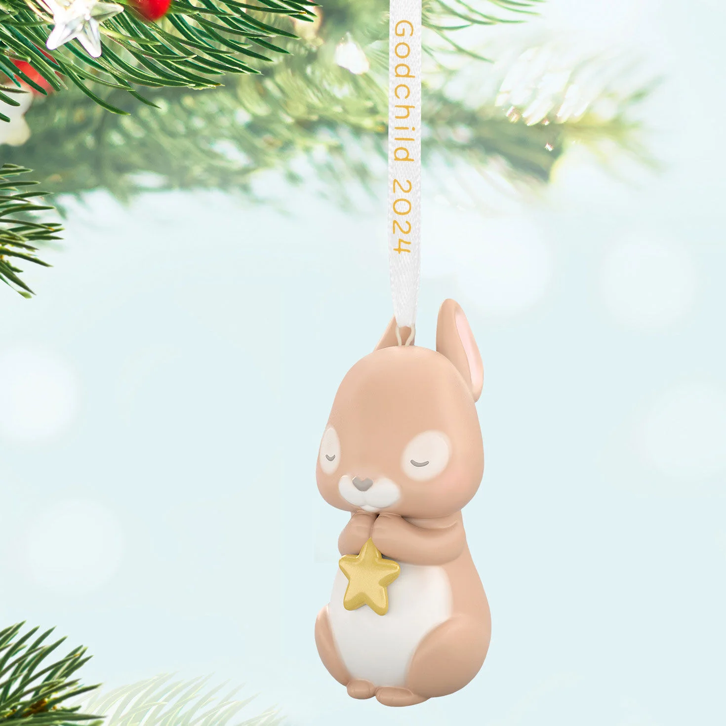 Godchild Bunny (Porcelain) — Hallmark Keepsake Christmas Ornament - Image 2