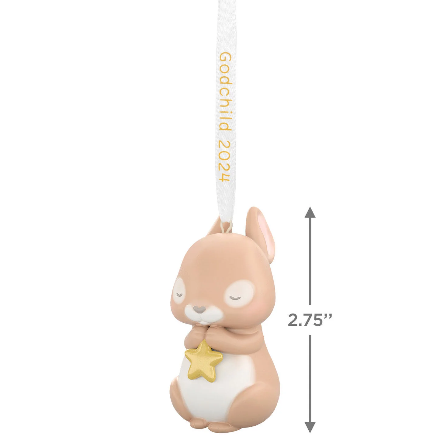 Godchild Bunny (Porcelain) — Hallmark Keepsake Christmas Ornament - Image 3