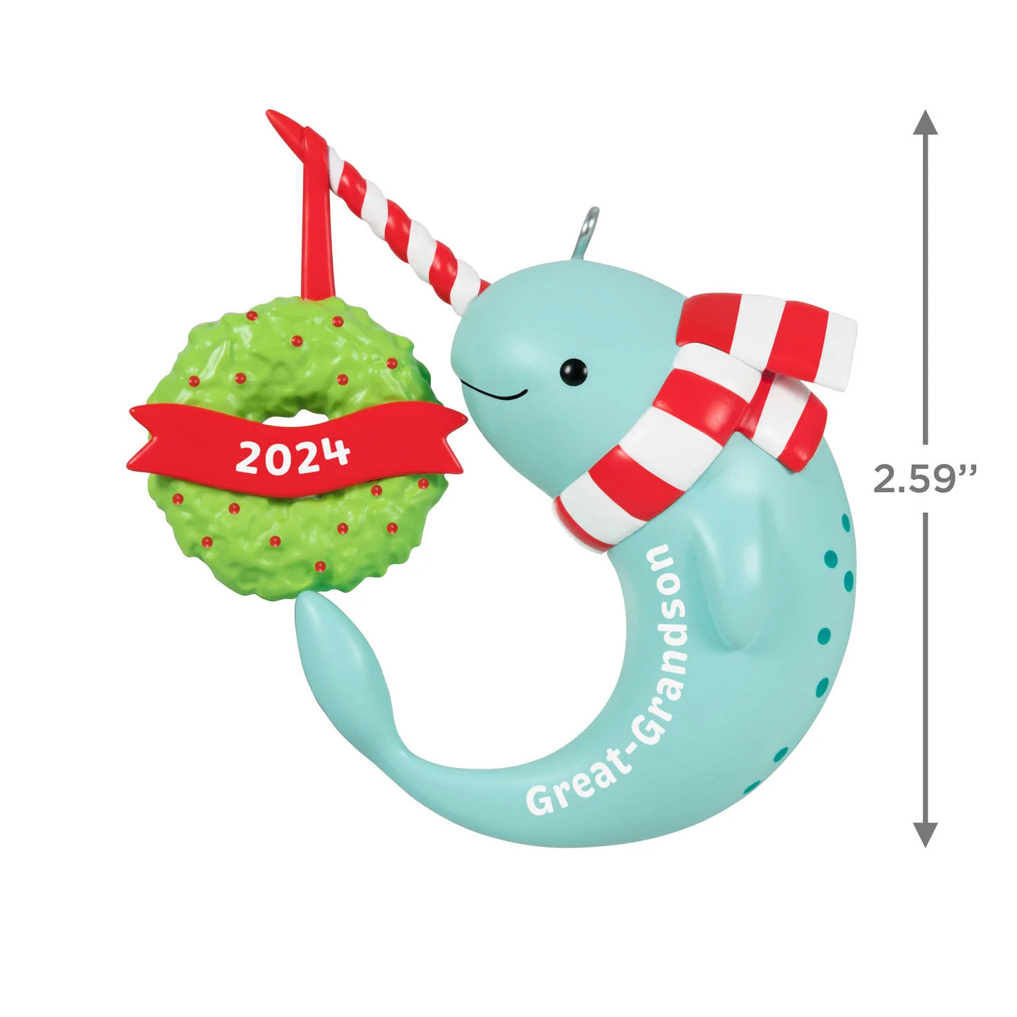 Great-Grandson Narwhal — Hallmark Keepsake Christmas Ornament - Image 3