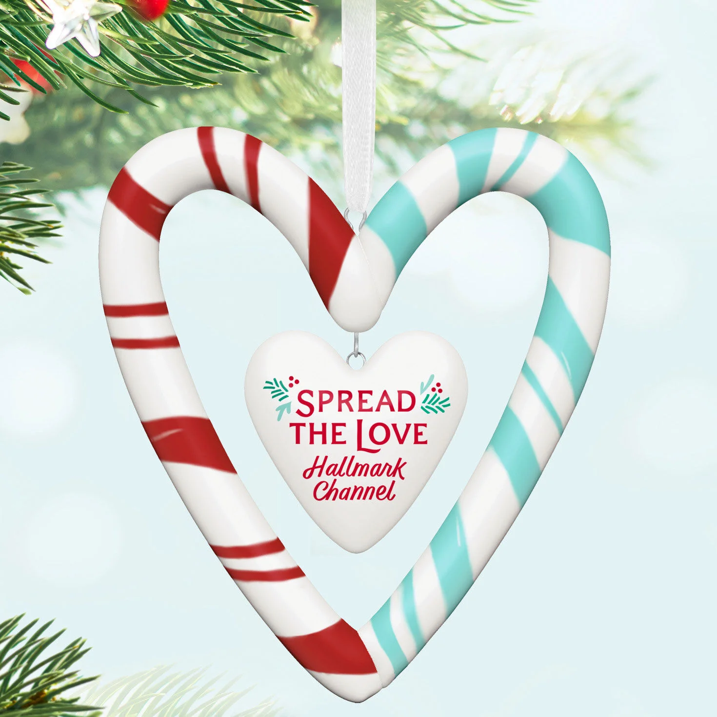 Hallmark Channel, Spread the Love (Porcelain) — Hallmark Keepsake Christmas Ornament - Image 2