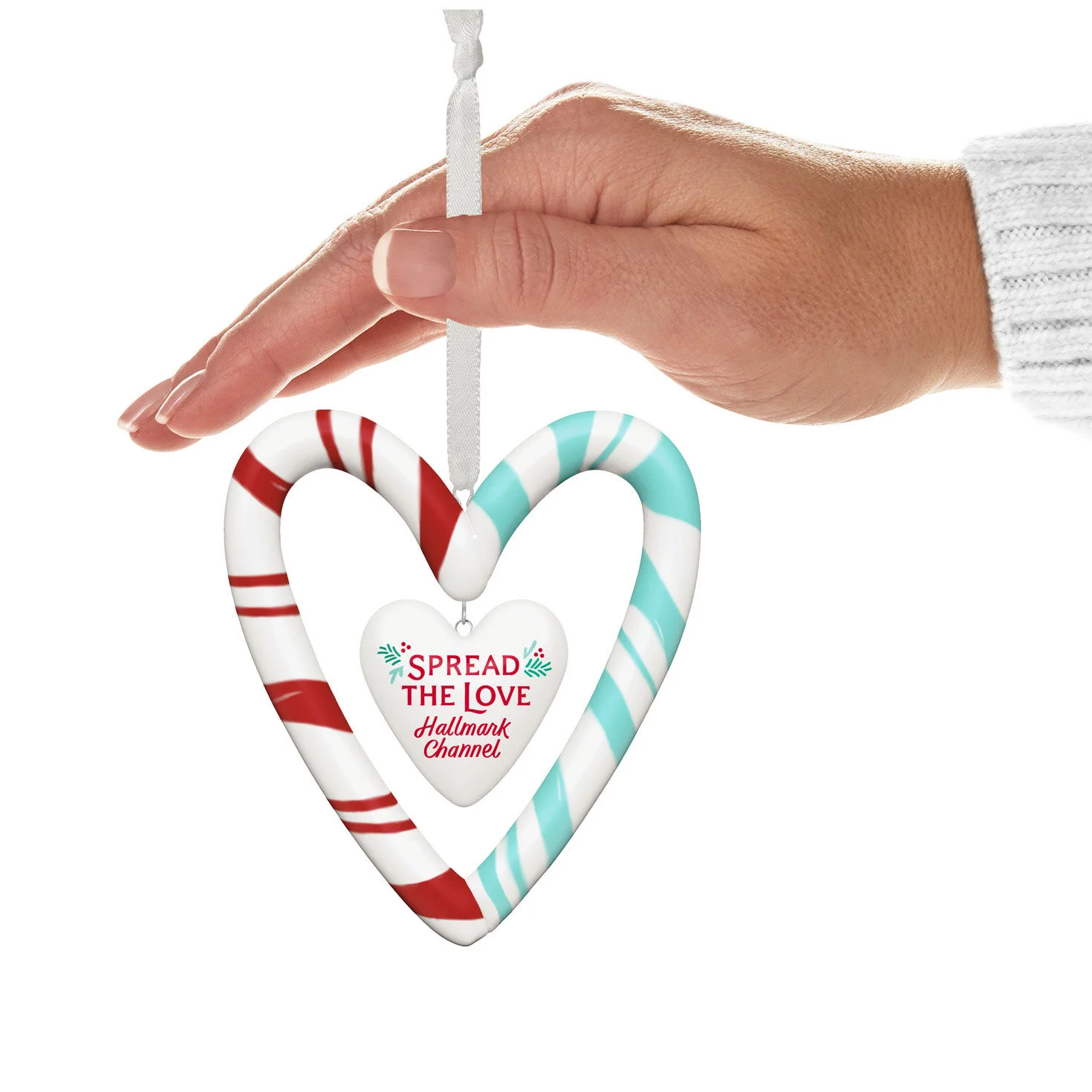 Hallmark Channel, Spread the Love (Porcelain) — Hallmark Keepsake Christmas Ornament - Image 4