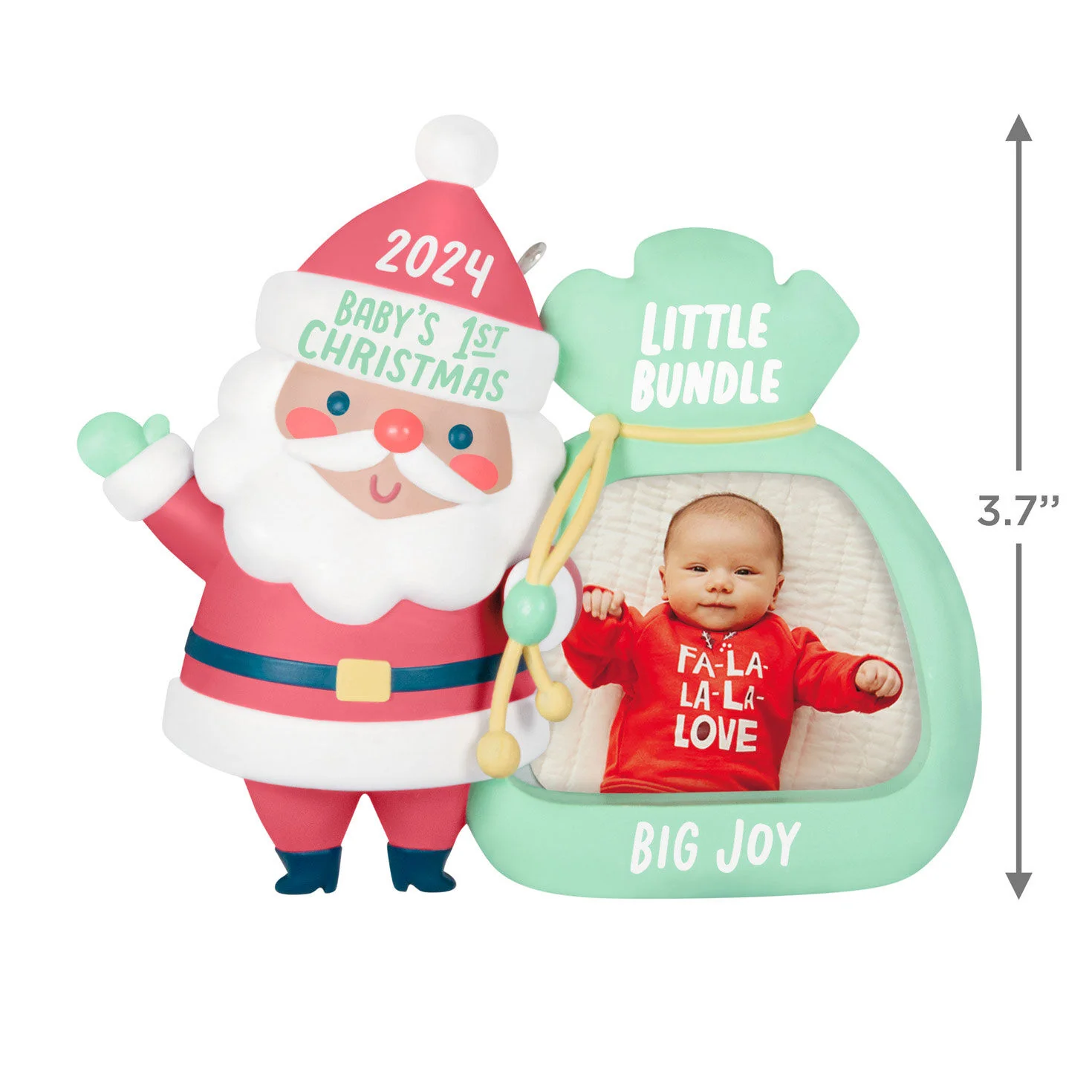 Little Bundle Big Joy Photo Frame — Hallmark Keepsake Christmas Ornament - Image 3
