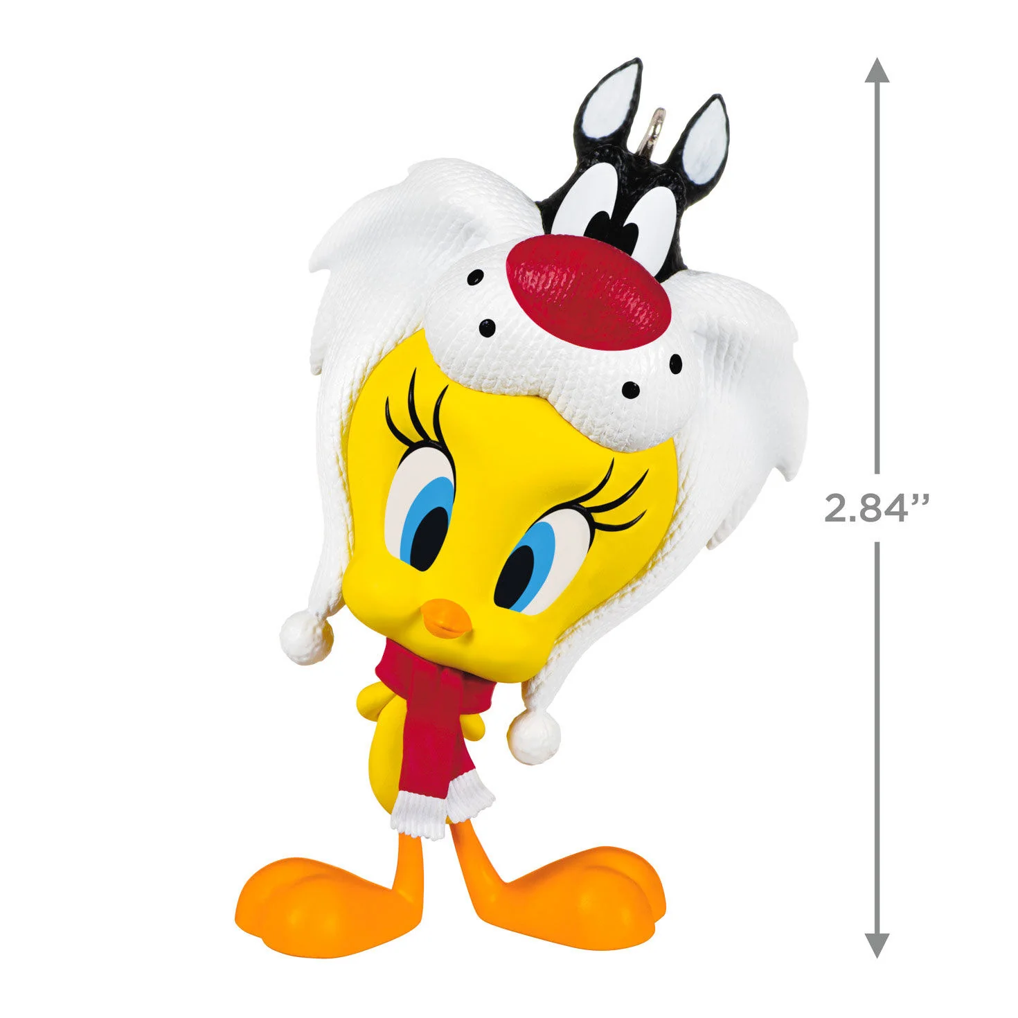 Looney Tunes™ Tweety™ Puddy Tat Hat — Hallmark Keepsake Christmas Ornament - Image 3