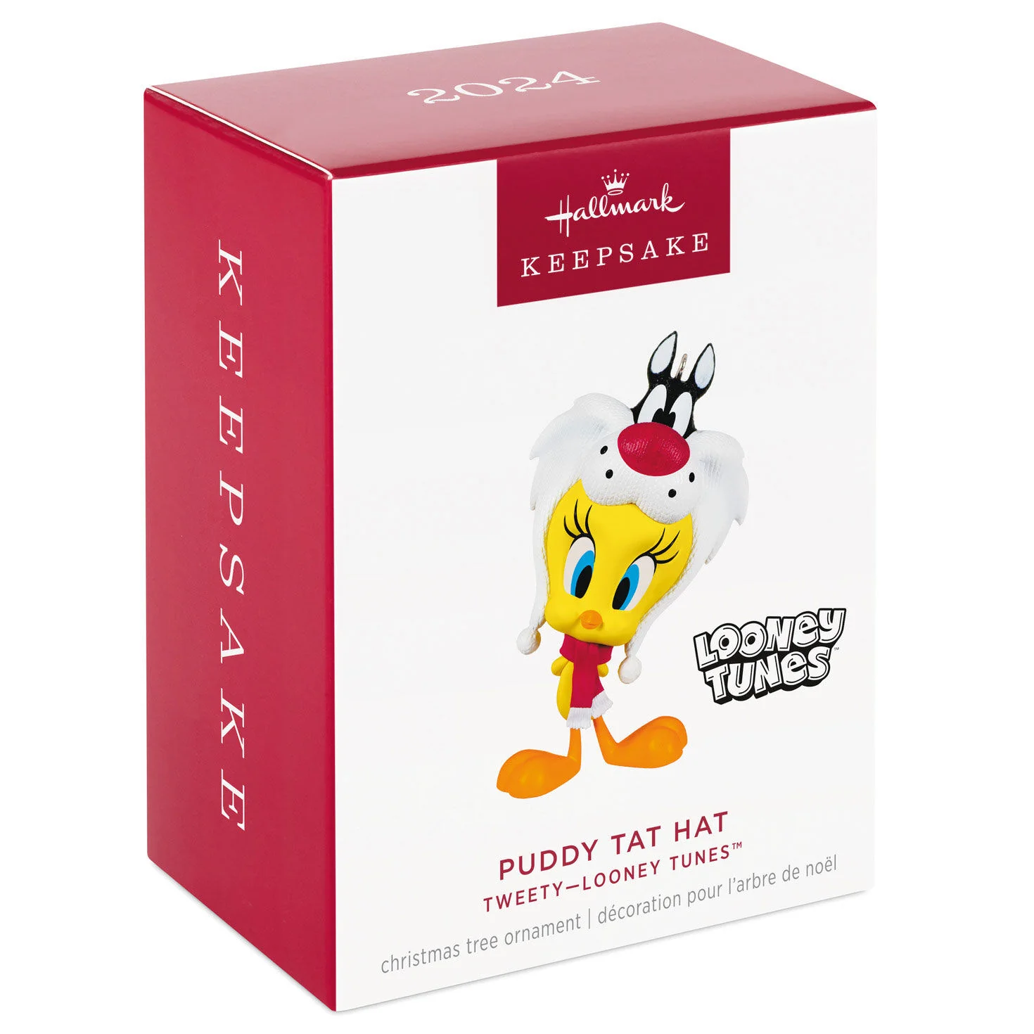 Looney Tunes™ Tweety™ Puddy Tat Hat — Hallmark Keepsake Christmas Ornament - Image 6