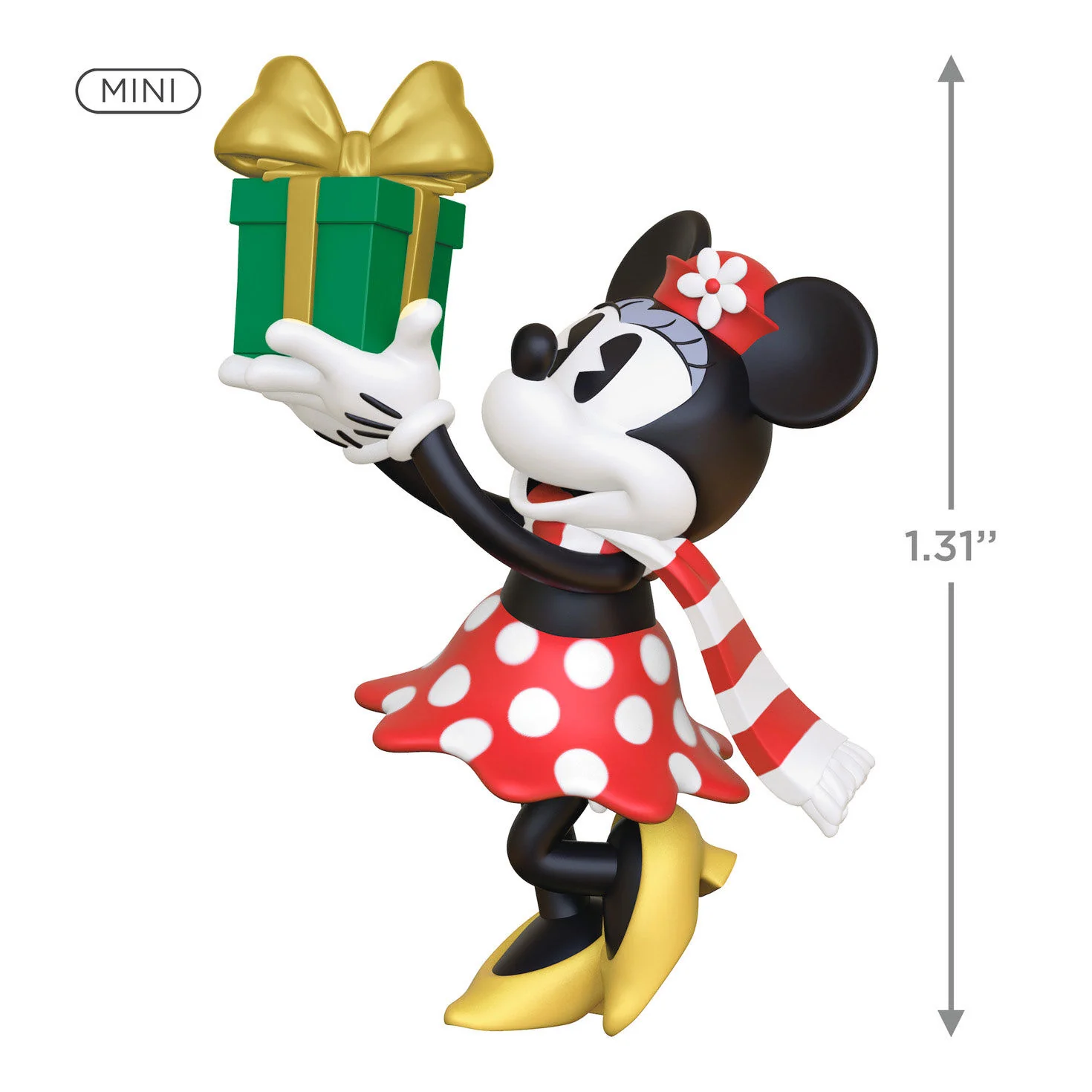 Disney Minnie Mouse, Minnie's Special Delivery (Miniature) — Hallmark Keepsake Christmas Ornament - Image 3