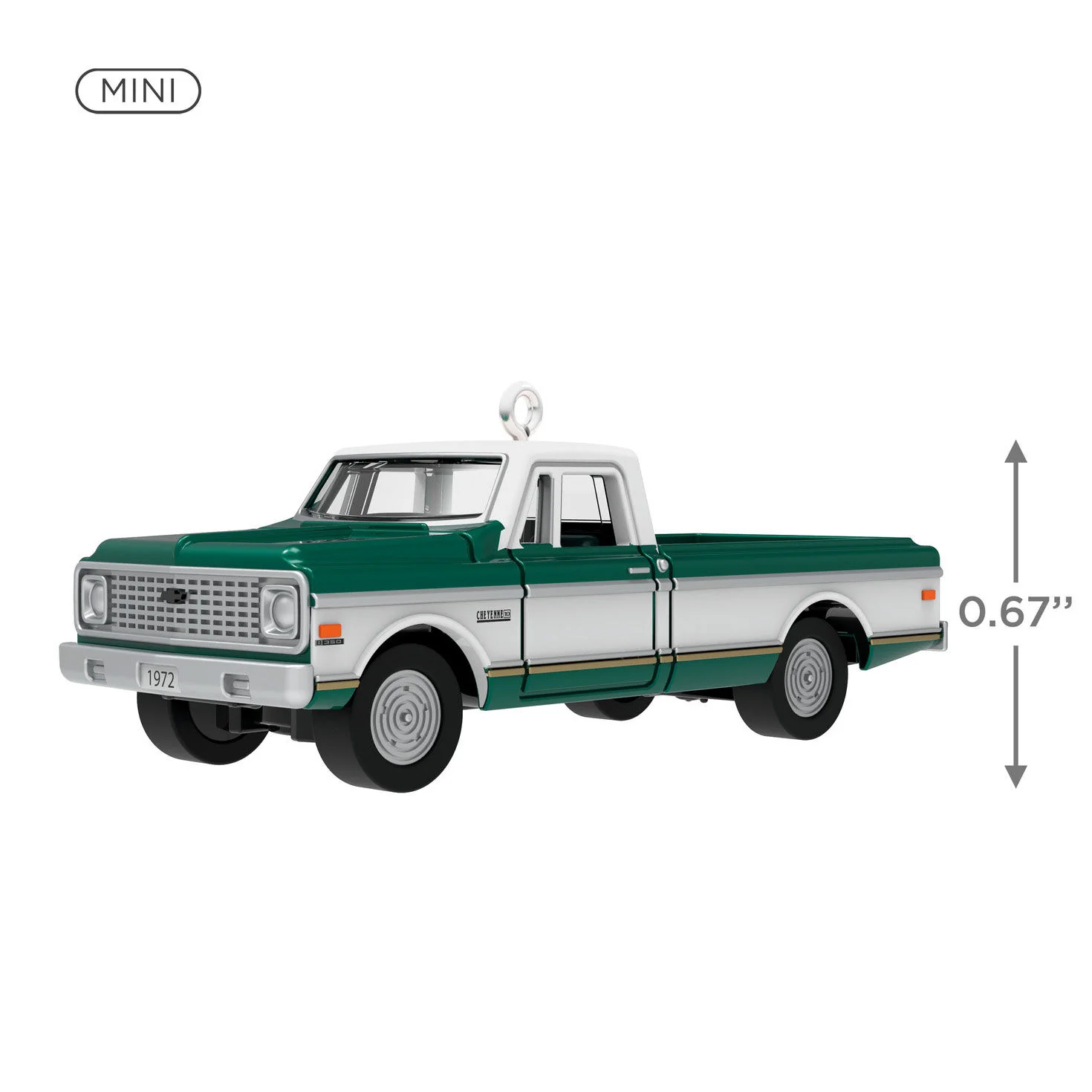 Lil' American Trucks 1972 Chevrolet® Cheyenne™ Super (Miniature) — Hallmark Keepsake Christmas Ornament - Image 3