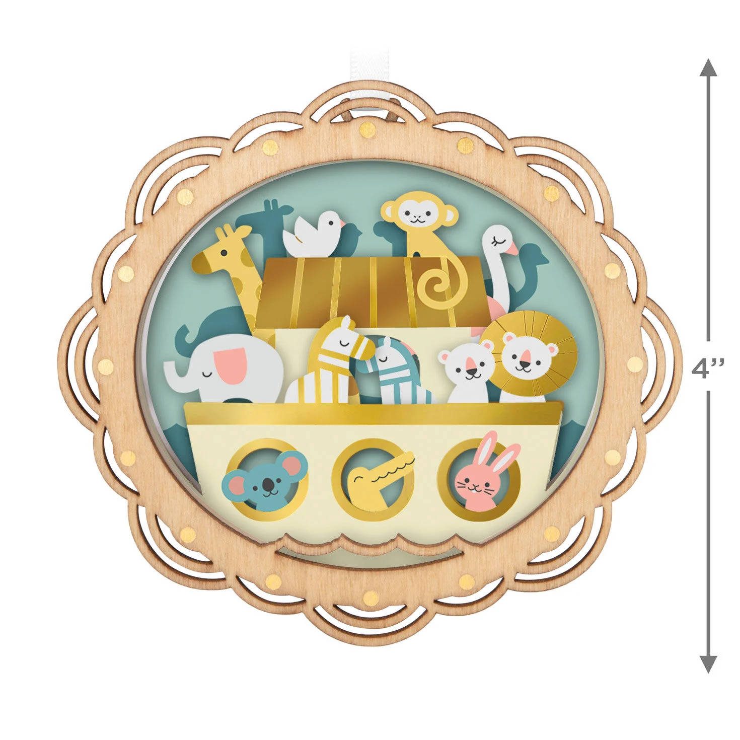 Noah's Ark Papercraft — Hallmark Keepsake Christmas Ornament - Image 3