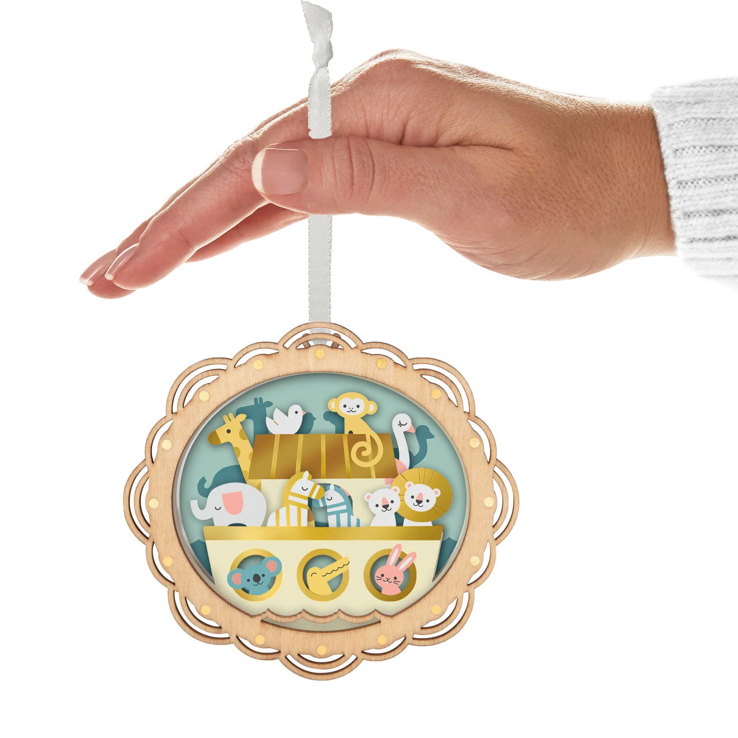 Noah's Ark Papercraft — Hallmark Keepsake Christmas Ornament - Image 4
