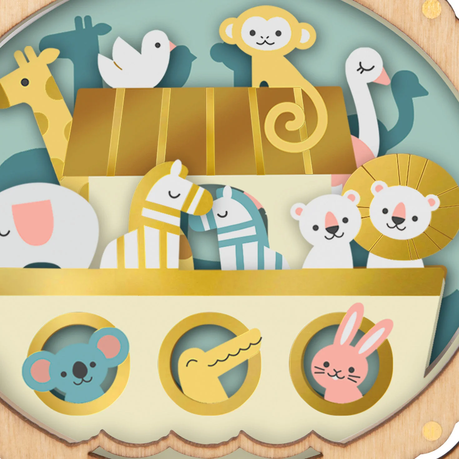 Noah's Ark Papercraft — Hallmark Keepsake Christmas Ornament - Image 5