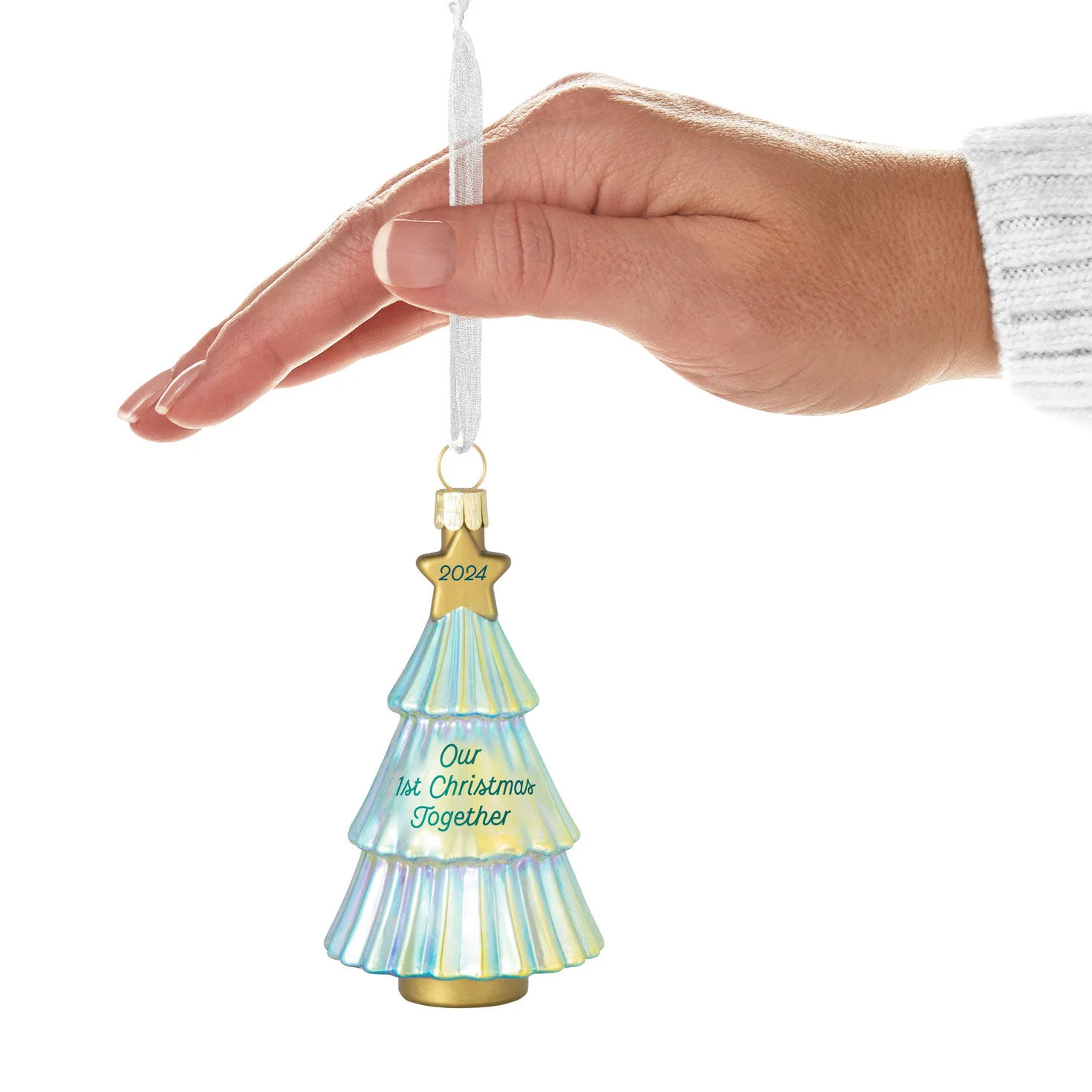 Our First Christmas Together (Glass) — Hallmark Keepsake Christmas Ornament - Image 4