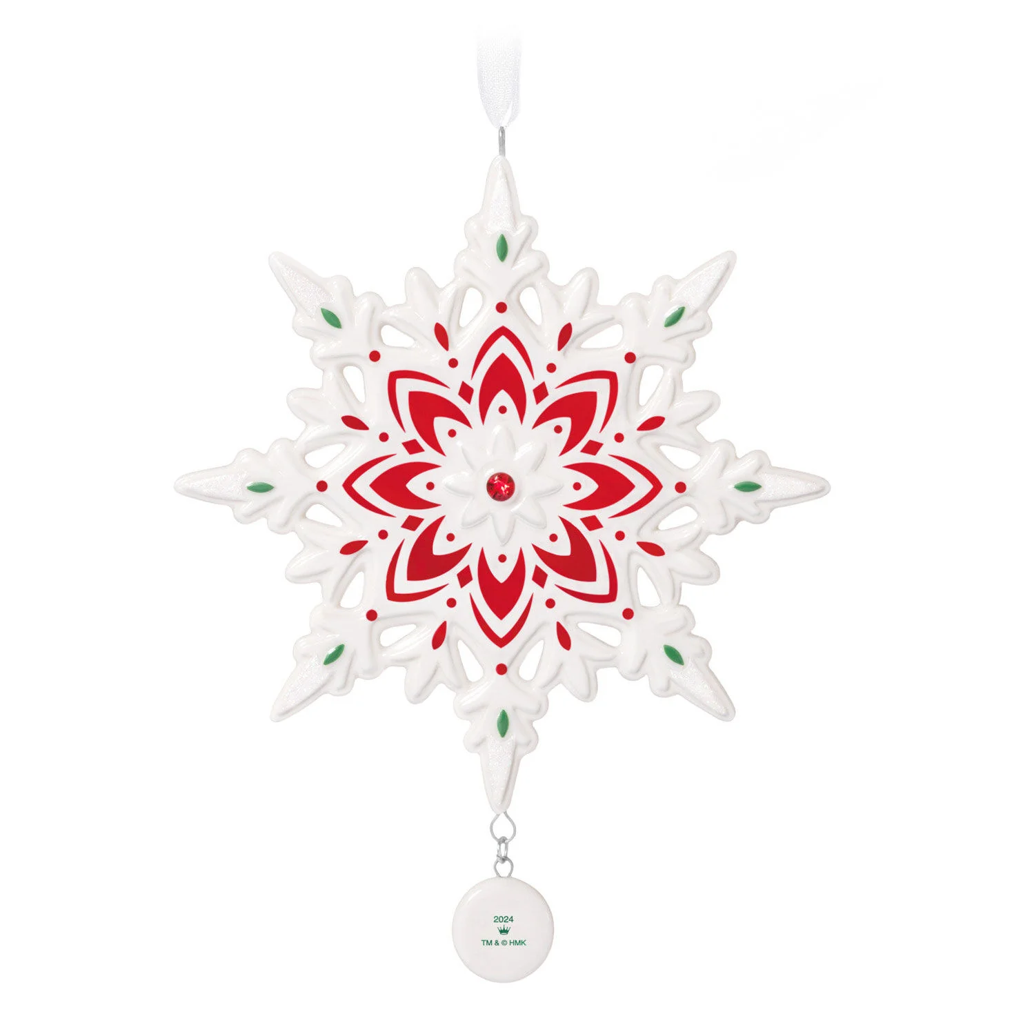 2024 Snowflake (Porcelain) — Hallmark Keepsake Christmas Ornament - Image 6
