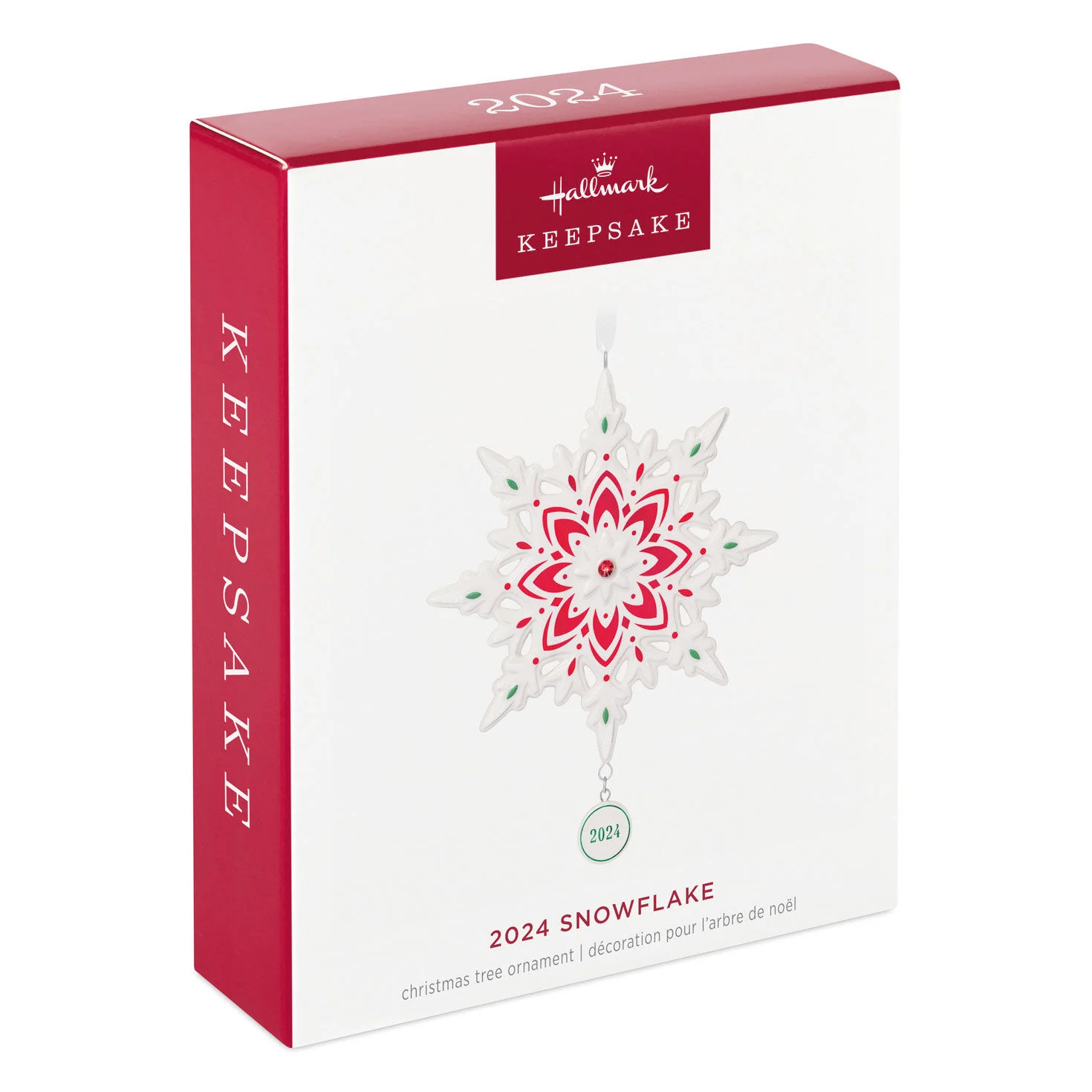 2024 Snowflake (Porcelain) — Hallmark Keepsake Christmas Ornament - Image 7