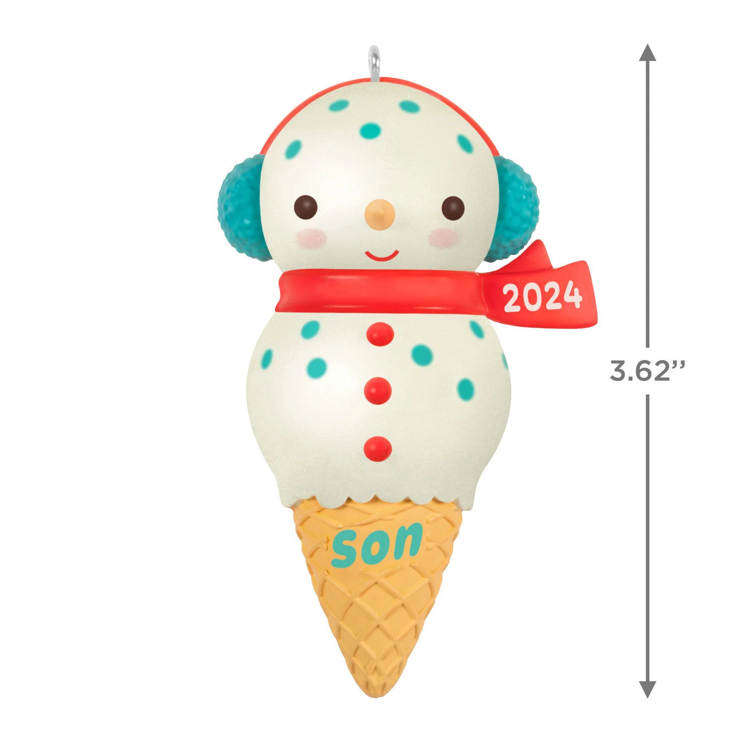 Son Snowman Ice Cream Cone — Hallmark Keepsake Christmas Ornament - Image 4