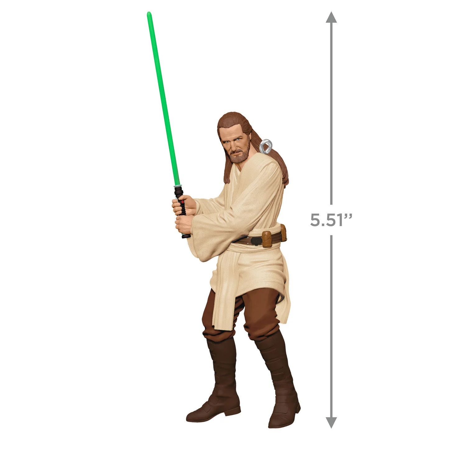 Star Wars™: The Phantom Menace™ 25th Anniversary, Qui-Gon Jinn™ — Hallmark Keepsake Christmas Ornament - Image 3