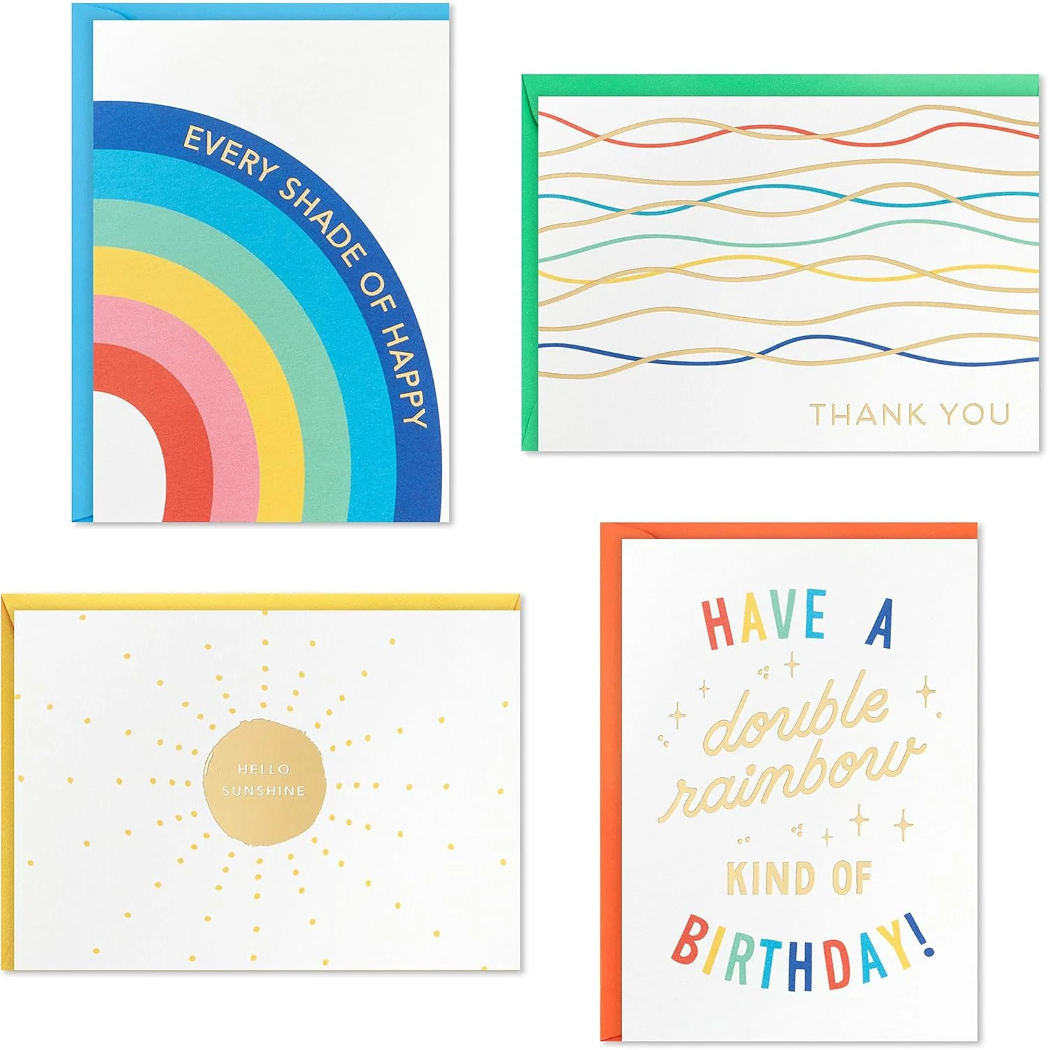 Hallmark All Occasion Crayola Greeting Cards Assortment (Pack of 20) Birthday, Thank You, Blank