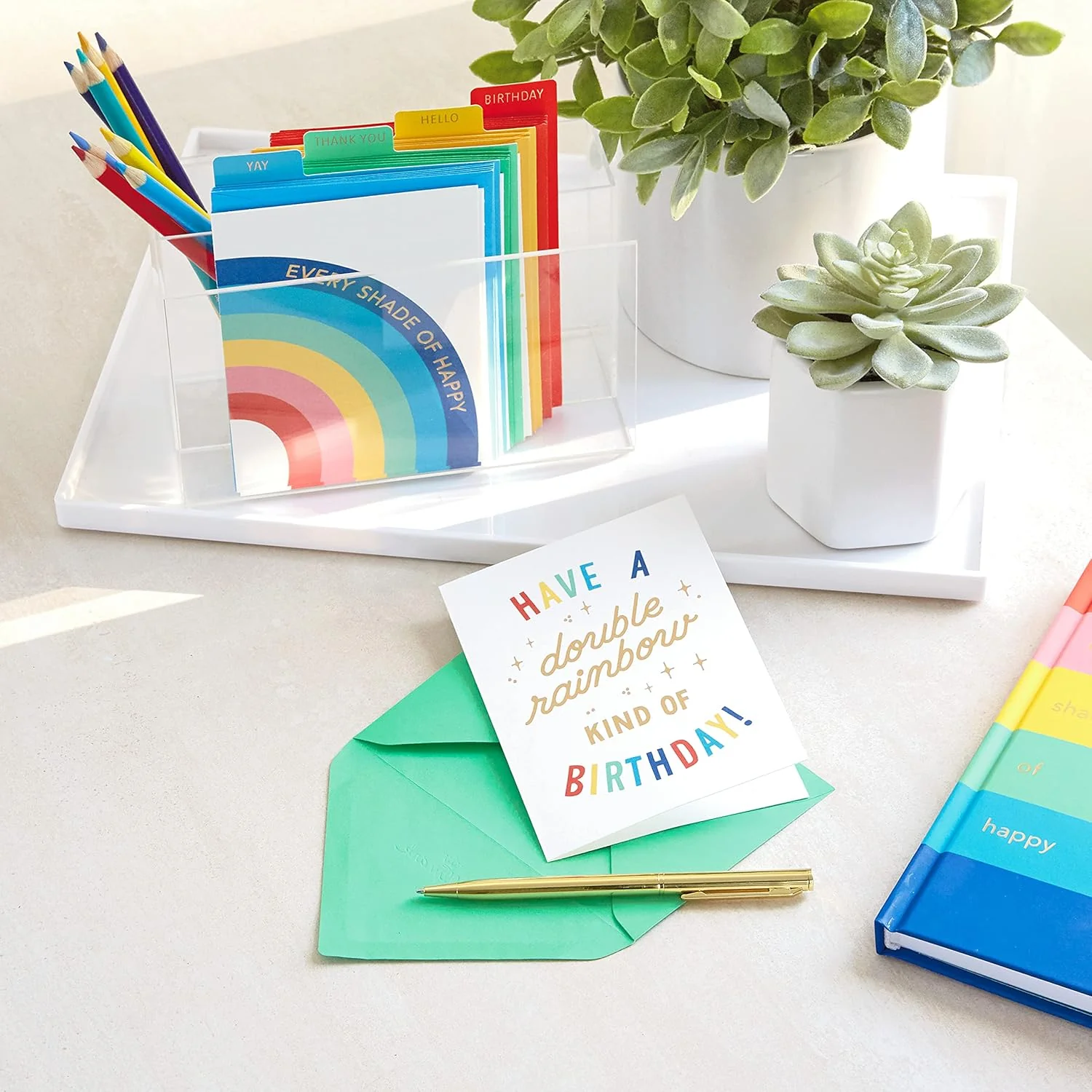 Hallmark All Occasion Crayola Greeting Cards Assortment (Pack of 20) Birthday, Thank You, Blank - Image 4