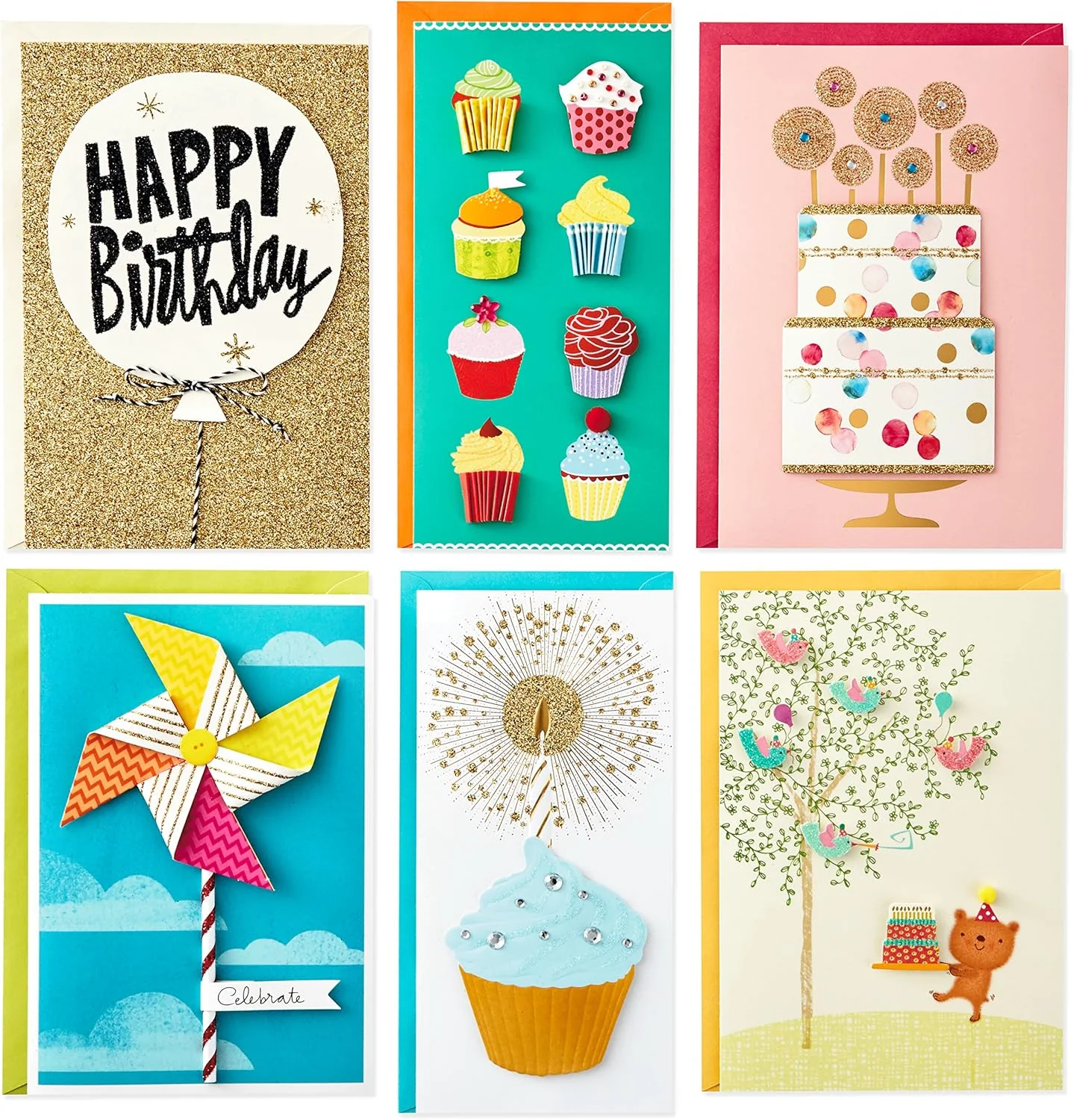 Hallmark All Occasion Handmade Boxed Set of Assorted Greeting Cards with Card Organizer (Pack of 24) Birthday, Baby, Wedding, Sympathy, Thinking of You, Thank You, Blank, Polka Dot Box - Image 4