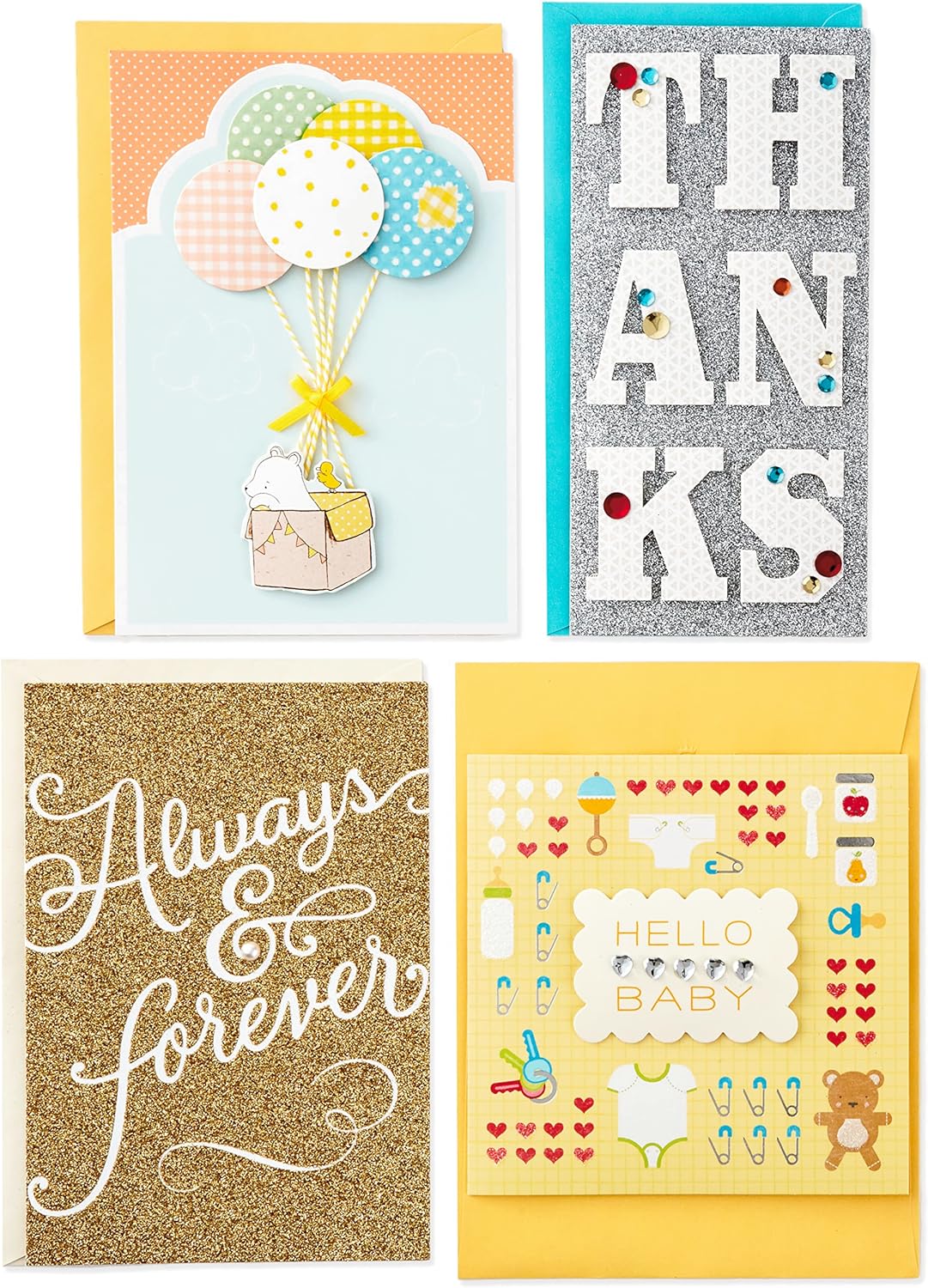 Hallmark All Occasion Handmade Boxed Set of Assorted Greeting Cards with Card Organizer (Pack of 24) Birthday, Baby, Wedding, Sympathy, Thinking of You, Thank You, Blank, Polka Dot Box - Image 5