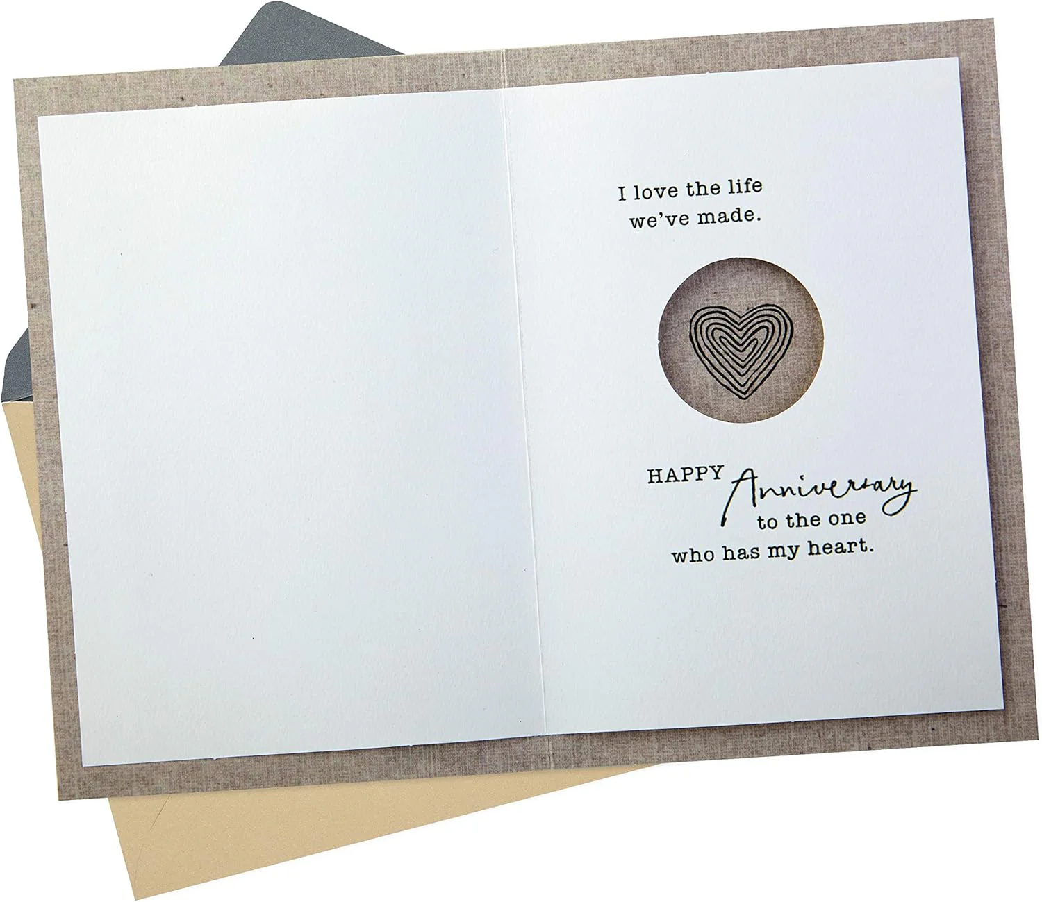 Hallmark Anniversary Greeting Card (Two Hearts) - Image 2