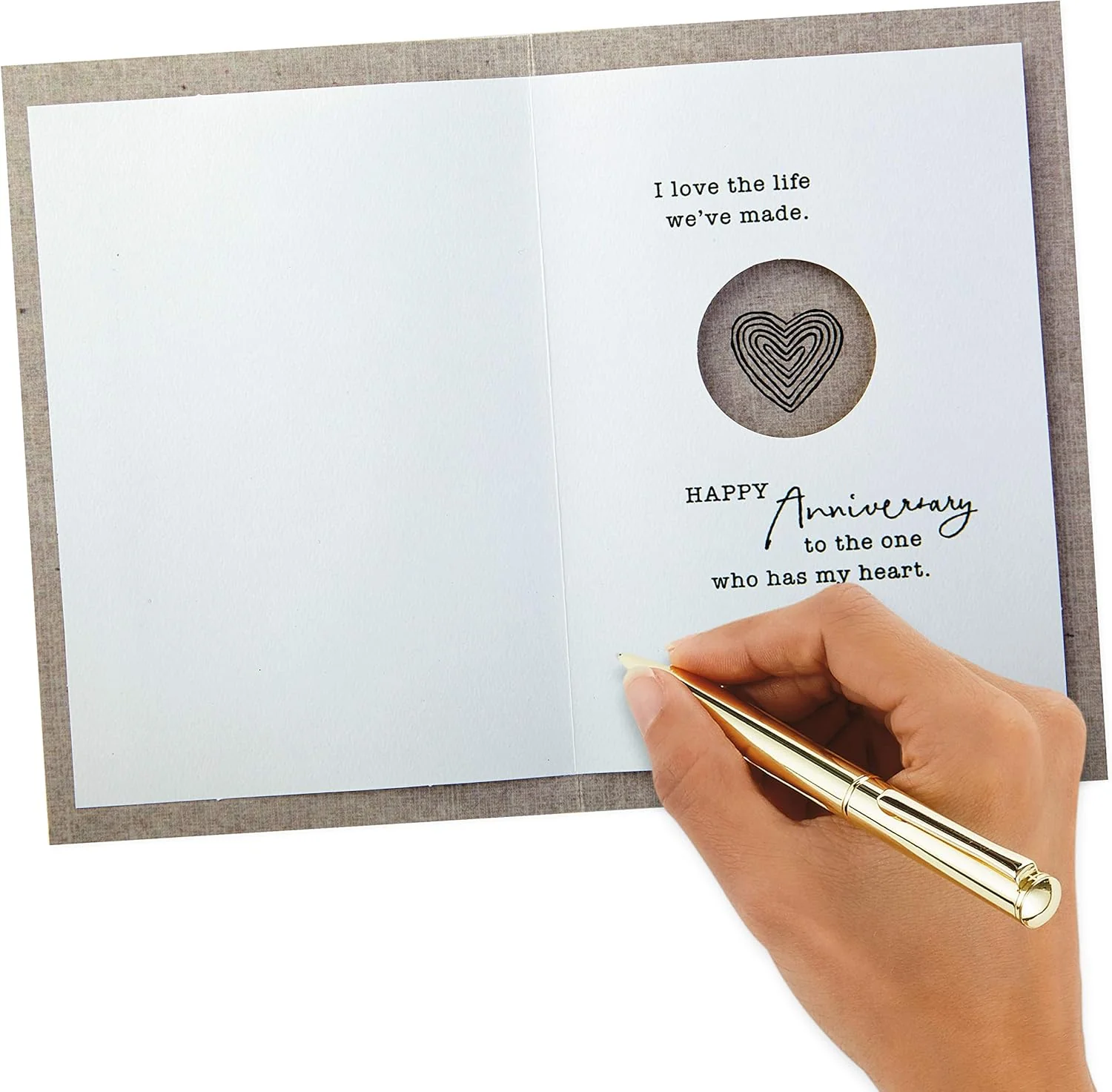 Hallmark Anniversary Greeting Card (Two Hearts) - Image 3